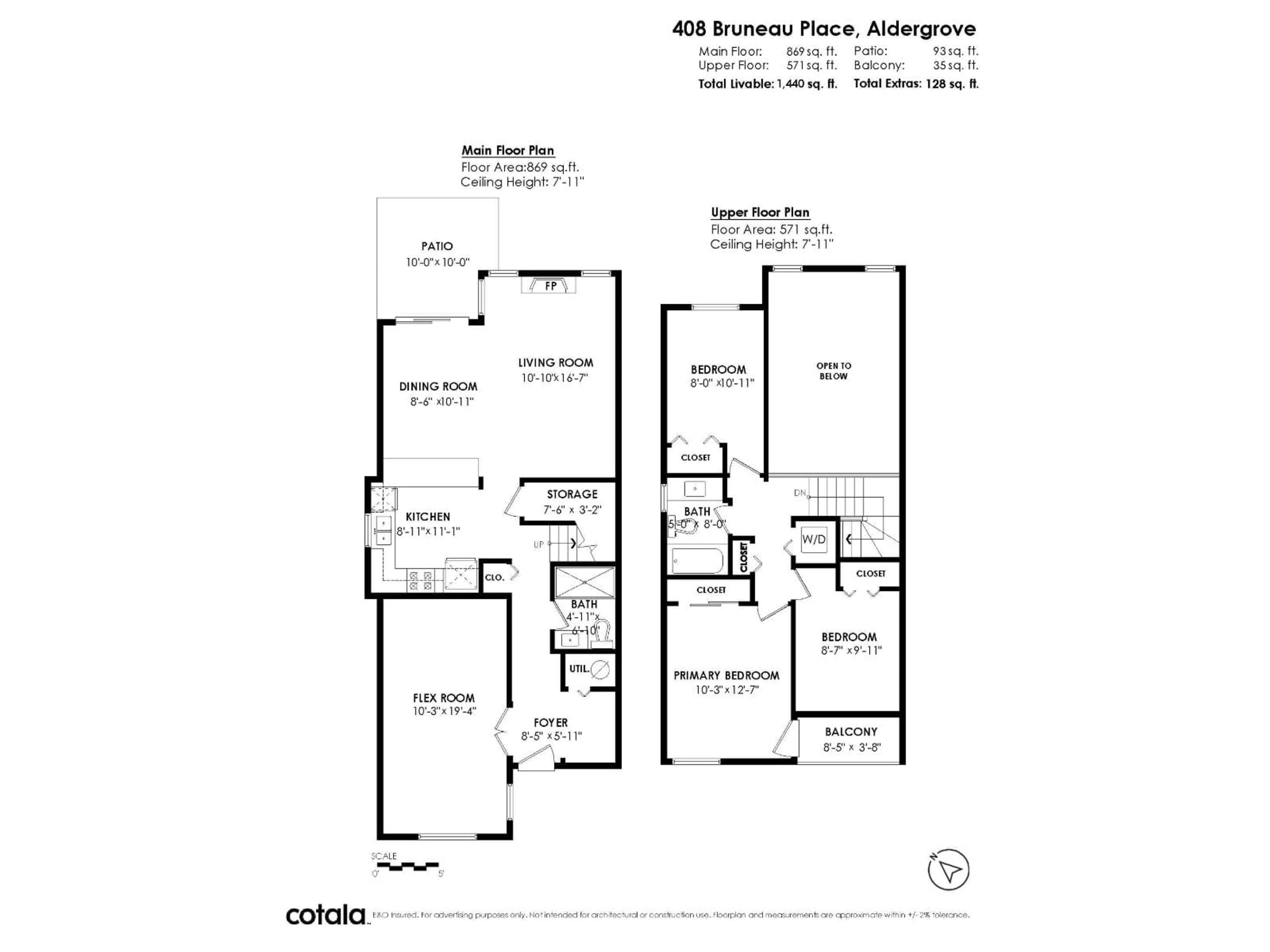 Floor plan for 408 BRUNEAU, Langley British Columbia V4W3K9