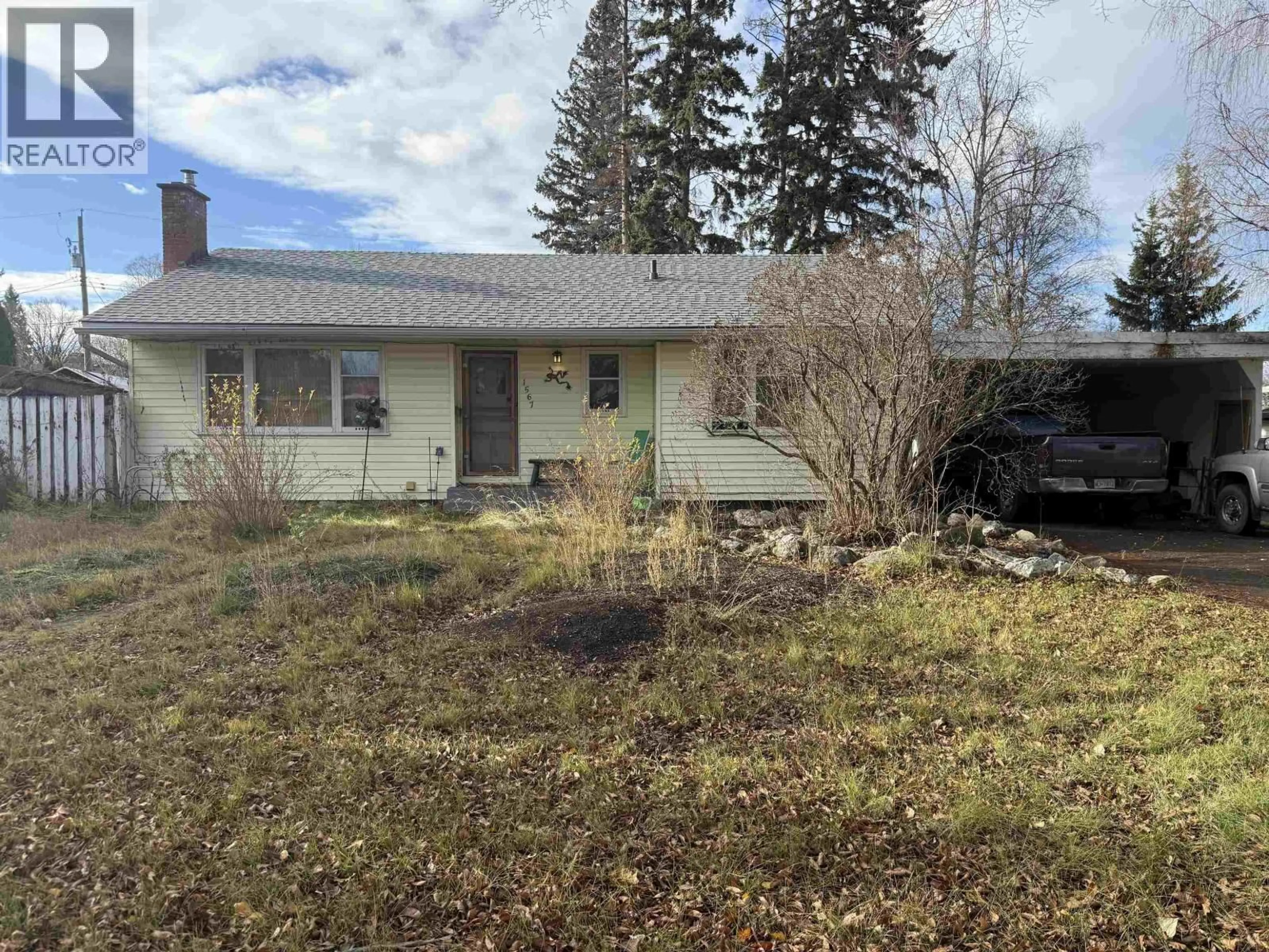 A pic from outside/outdoor area/front of a property/back of a property/a pic from drone, street for 1567 BIRCH STREET, Prince George British Columbia V2L1B3