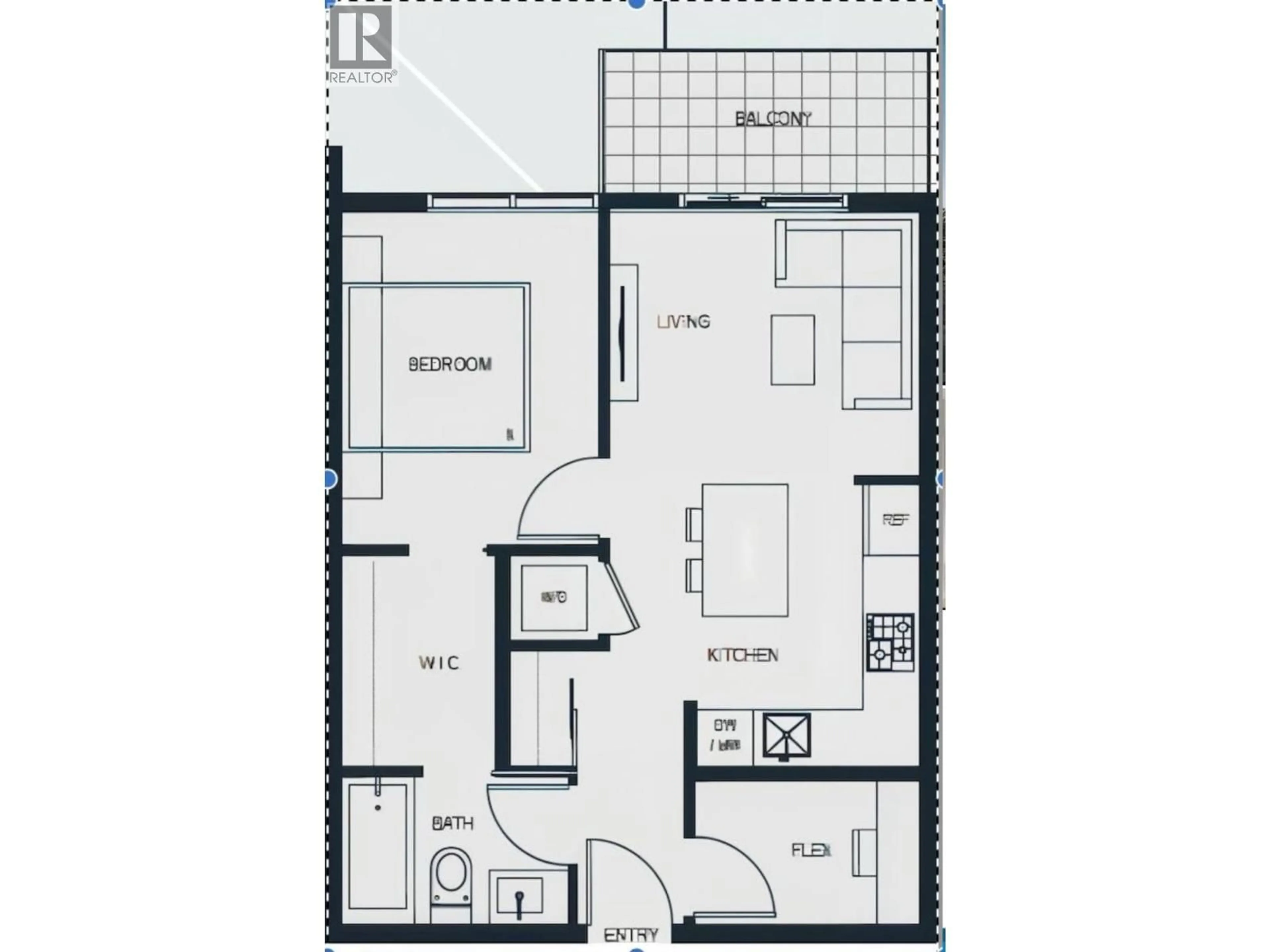 Floor plan for 504 - 2268 BROADWAY, Vancouver British Columbia V5N1W9