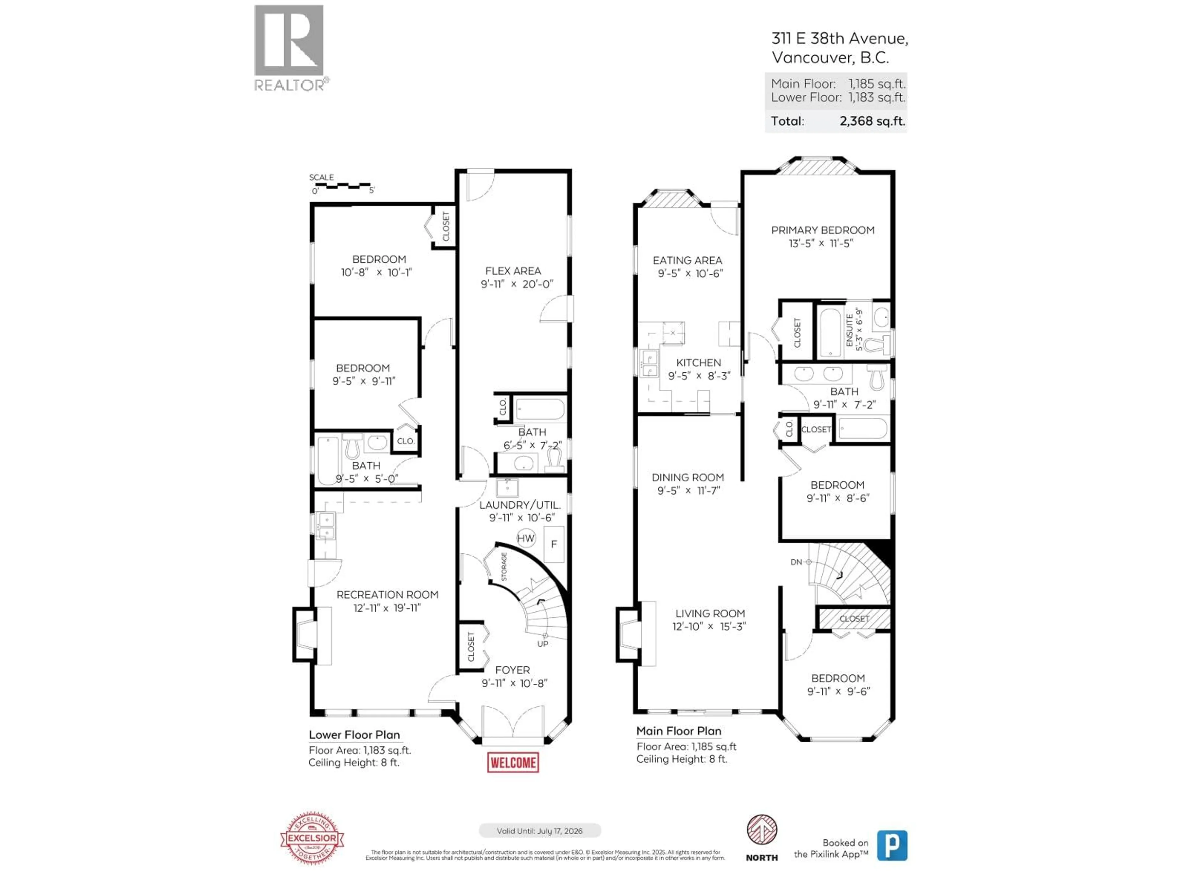 Floor plan for 311 38TH AVENUE, Vancouver British Columbia V5W1H5