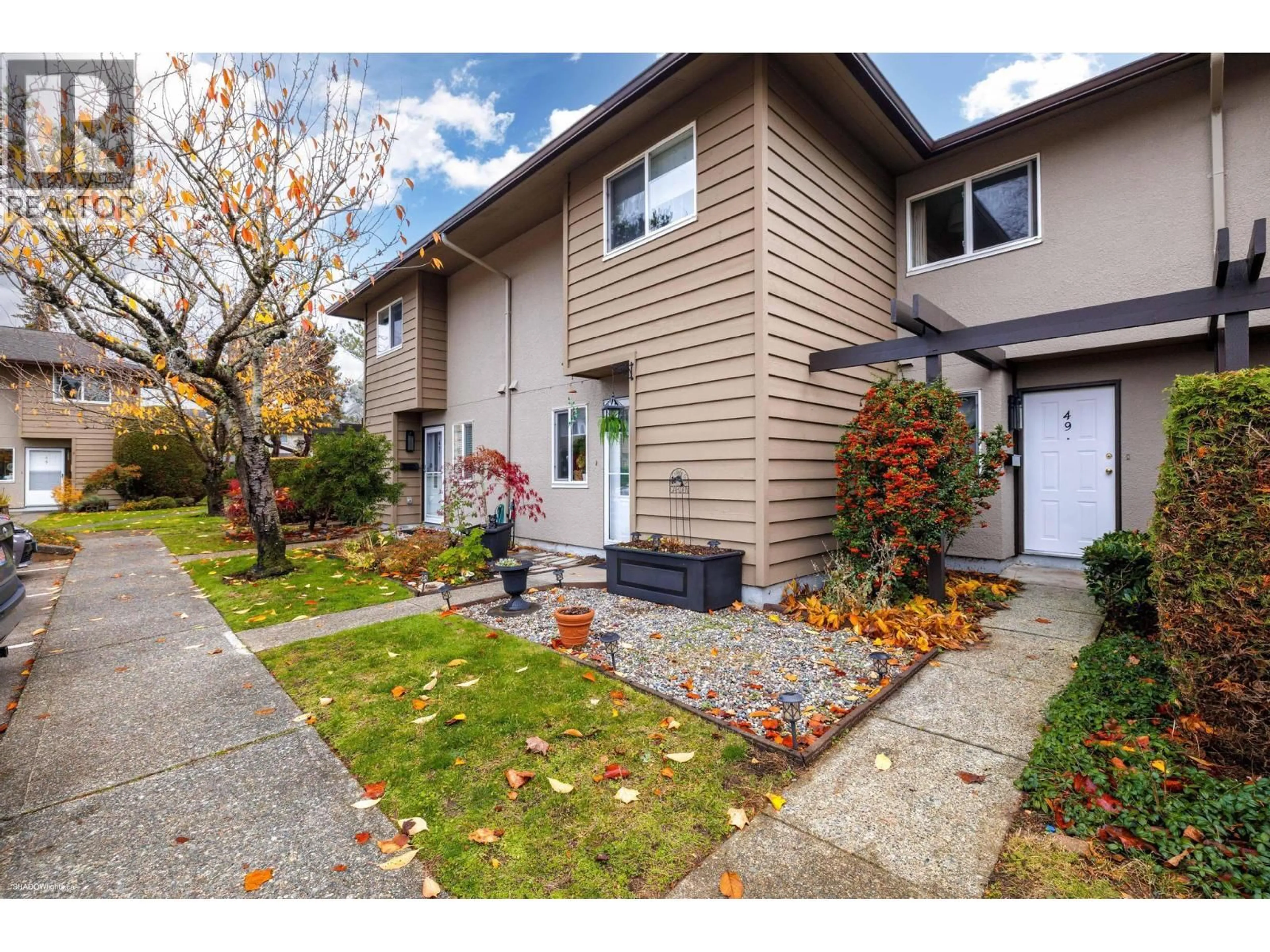Home with vinyl exterior material, street for 49 - 11160 KINGSGROVE AVENUE, Richmond British Columbia V7A3A9