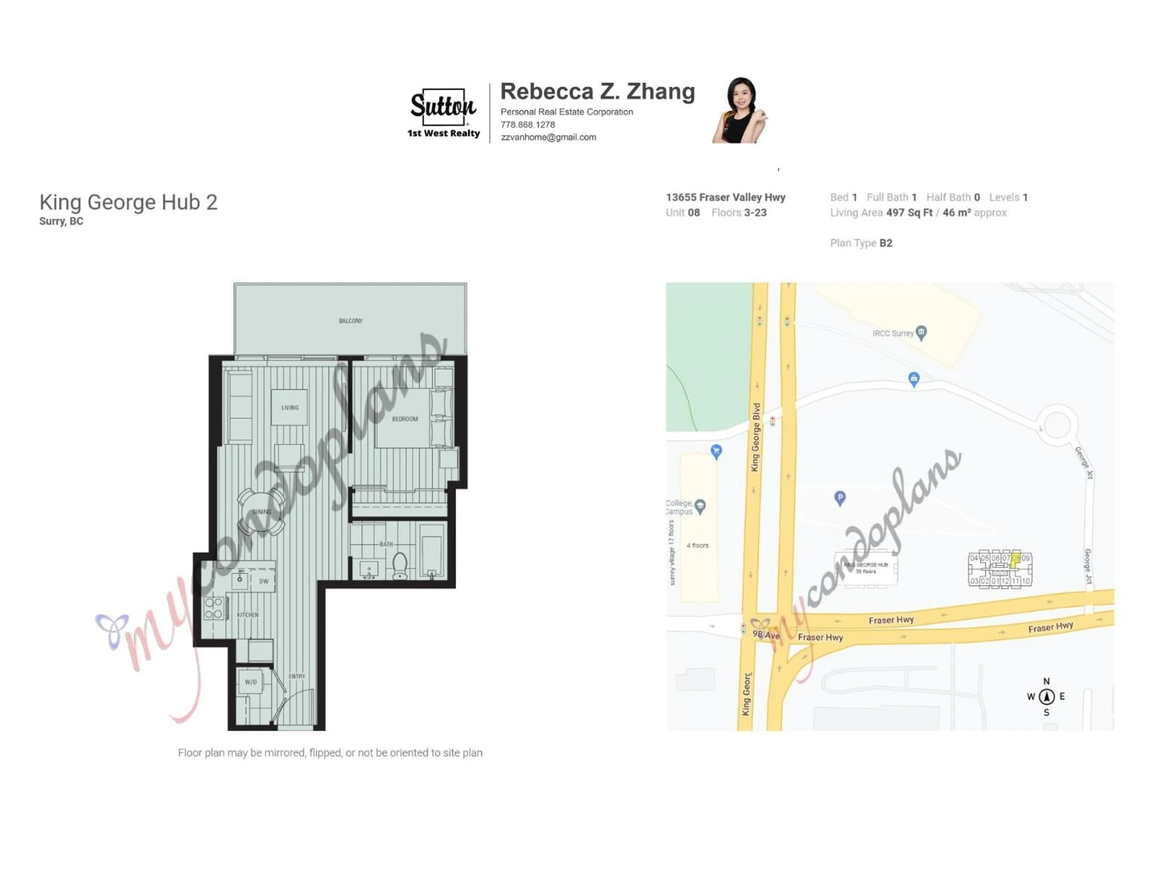 Floor plan for 1508 - 13655 FRASER HIGHWAY, Surrey British Columbia V3T0P8