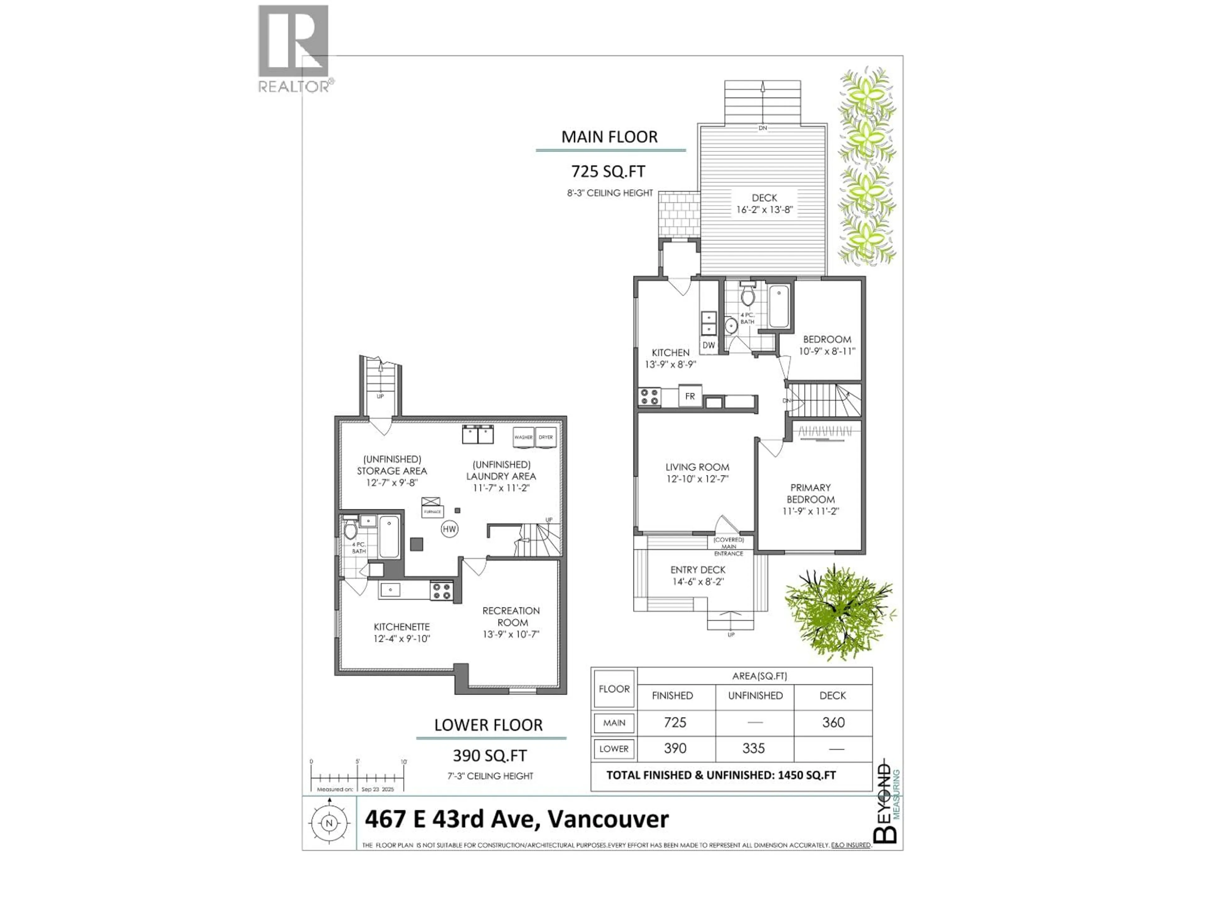 Floor plan for 467 43RD AVENUE, Vancouver British Columbia V5W1T5