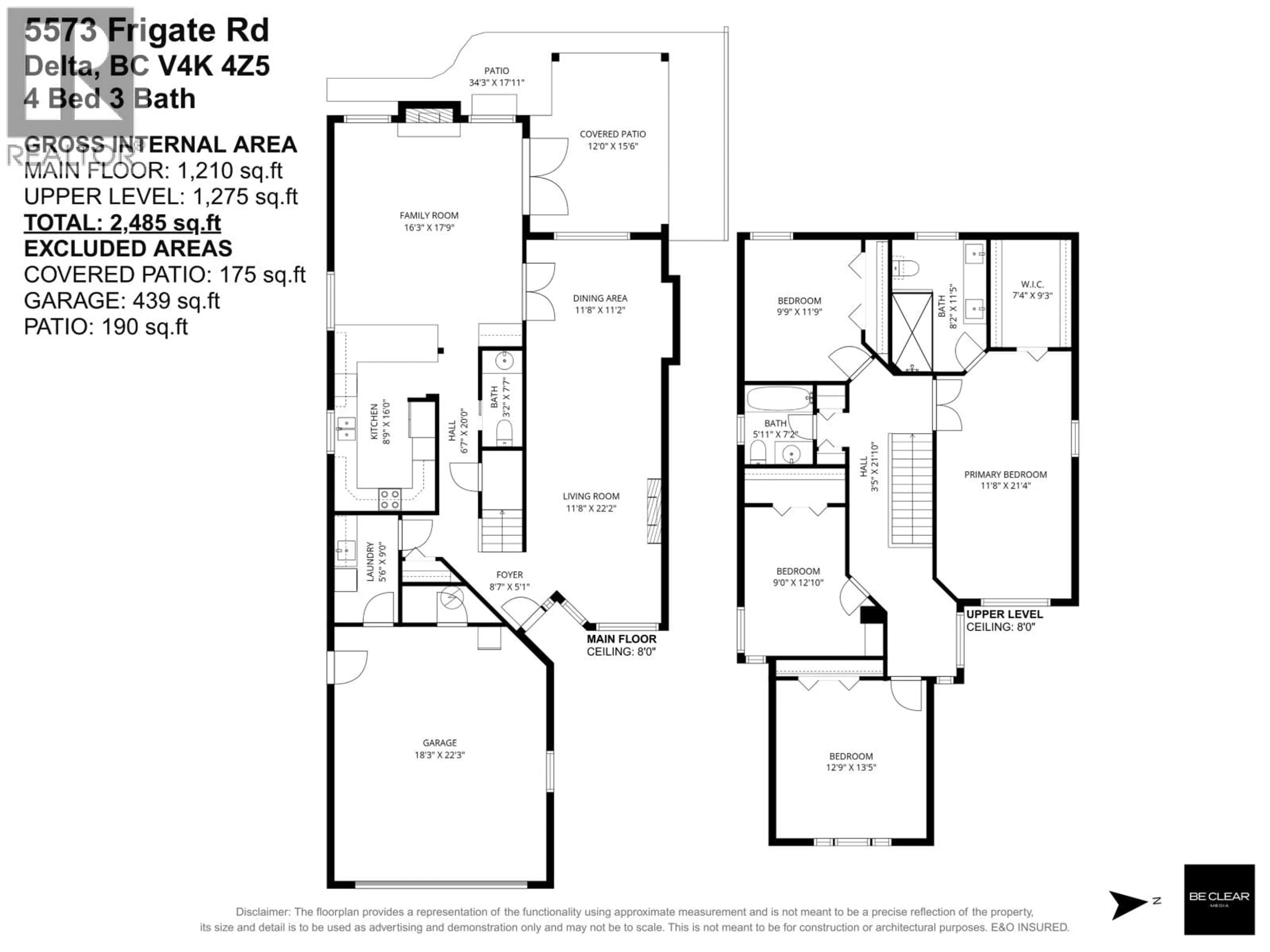Floor plan for 5573 FRIGATE ROAD, Delta British Columbia V4K4Z5