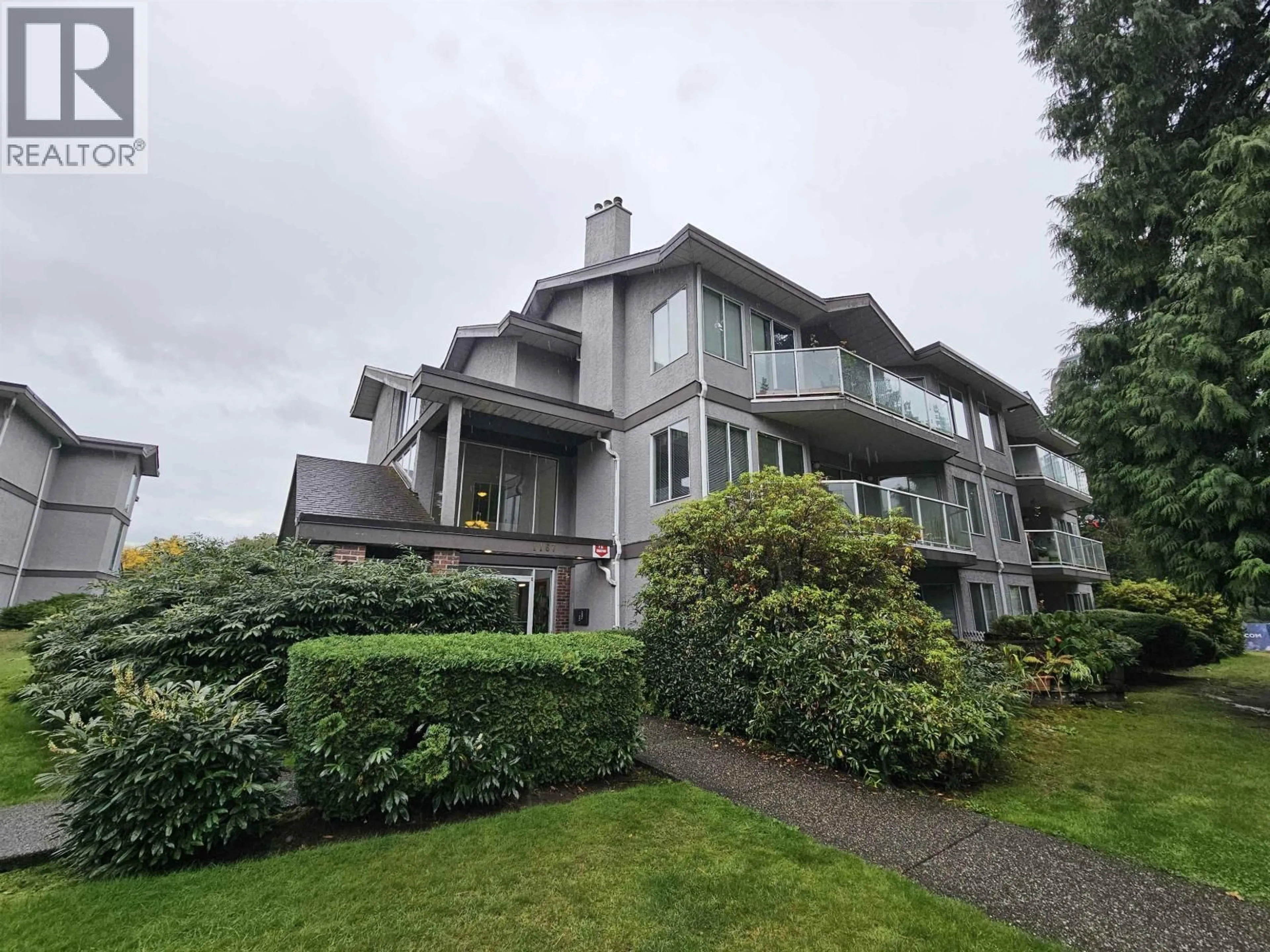 A pic from outside/outdoor area/front of a property/back of a property/a pic from drone, water/lake/river/ocean view for 201 - 1167 PIPELINE ROAD, Coquitlam British Columbia V3B4R9