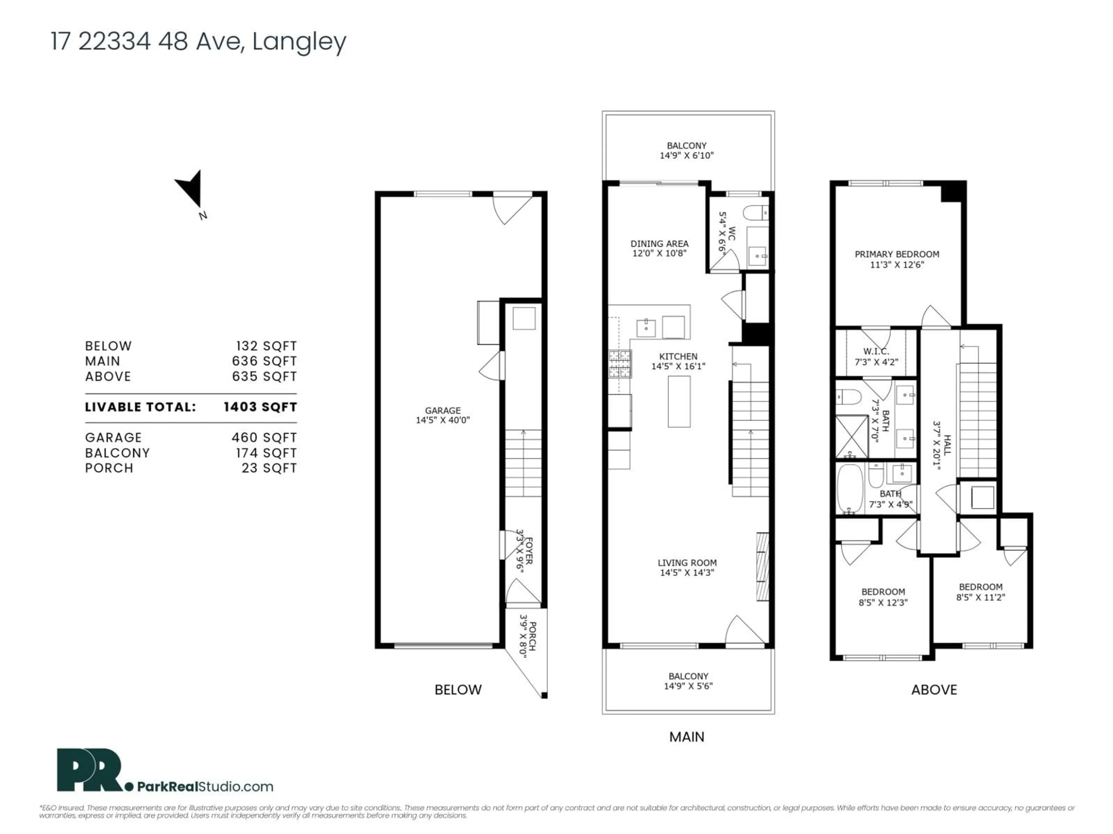 Floor plan for 17 - 22334 48, Langley British Columbia V3A3N5