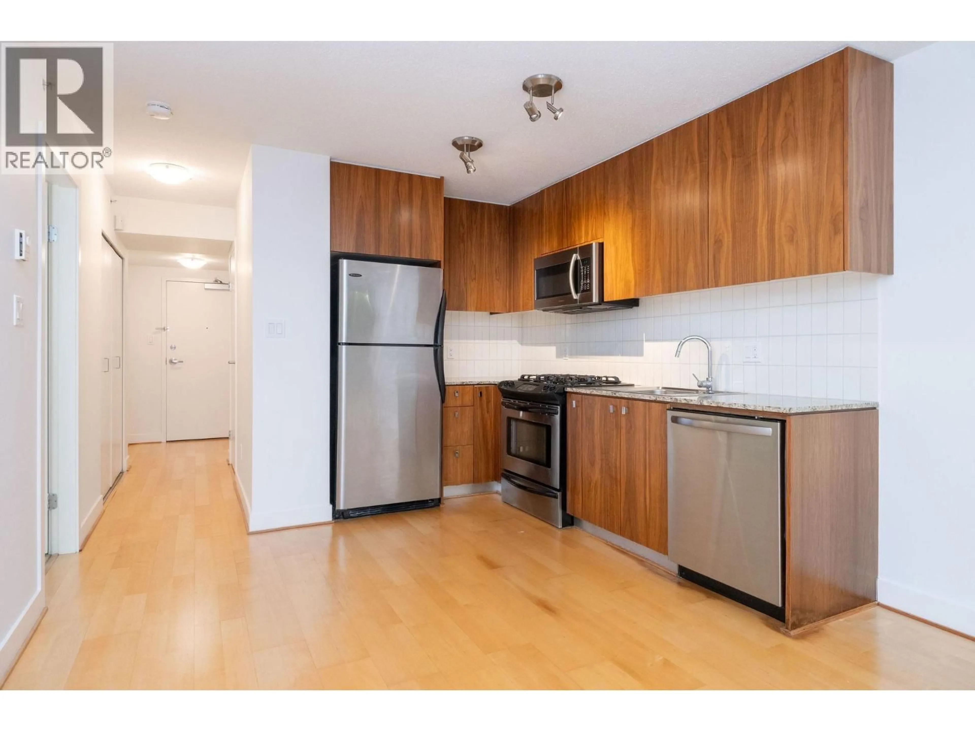 Standard kitchen, wood/laminate floor for 302 - 1030 BROADWAY STREET, Vancouver British Columbia V6B4J5