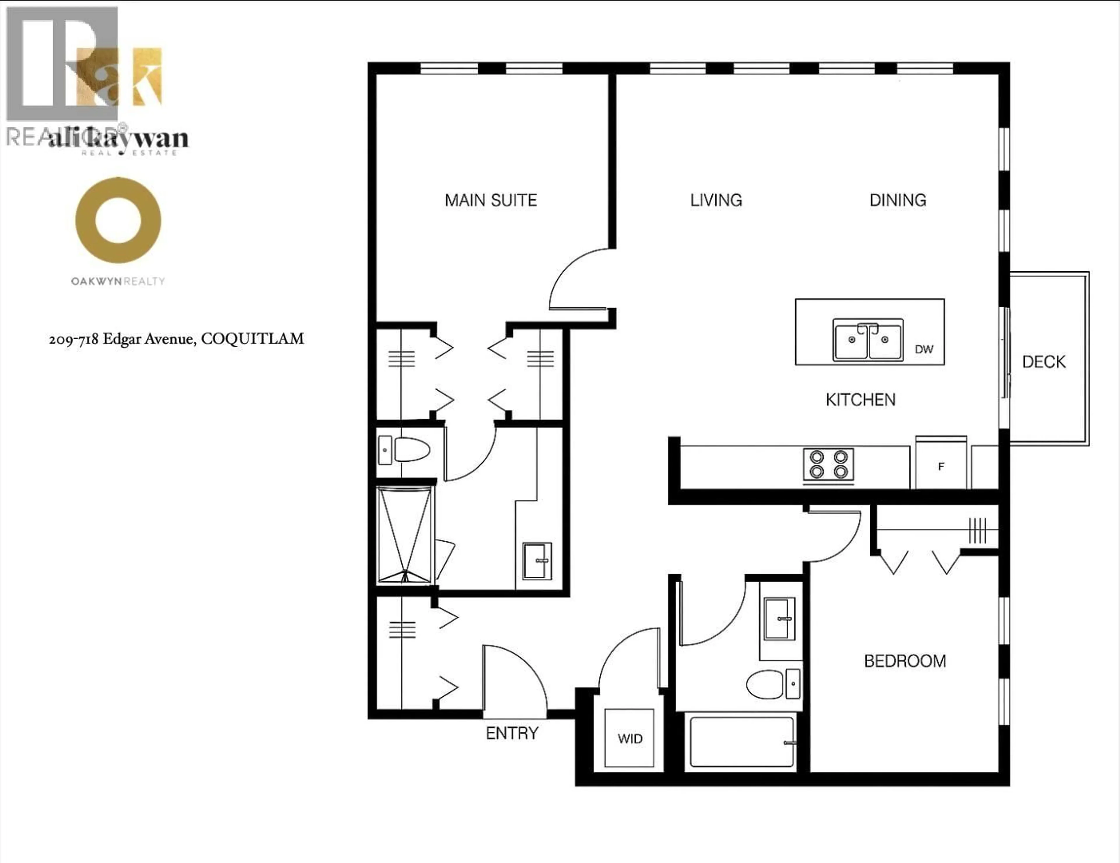 Floor plan for 209 - 718 EDGAR AVENUE, Coquitlam British Columbia V3K0H2