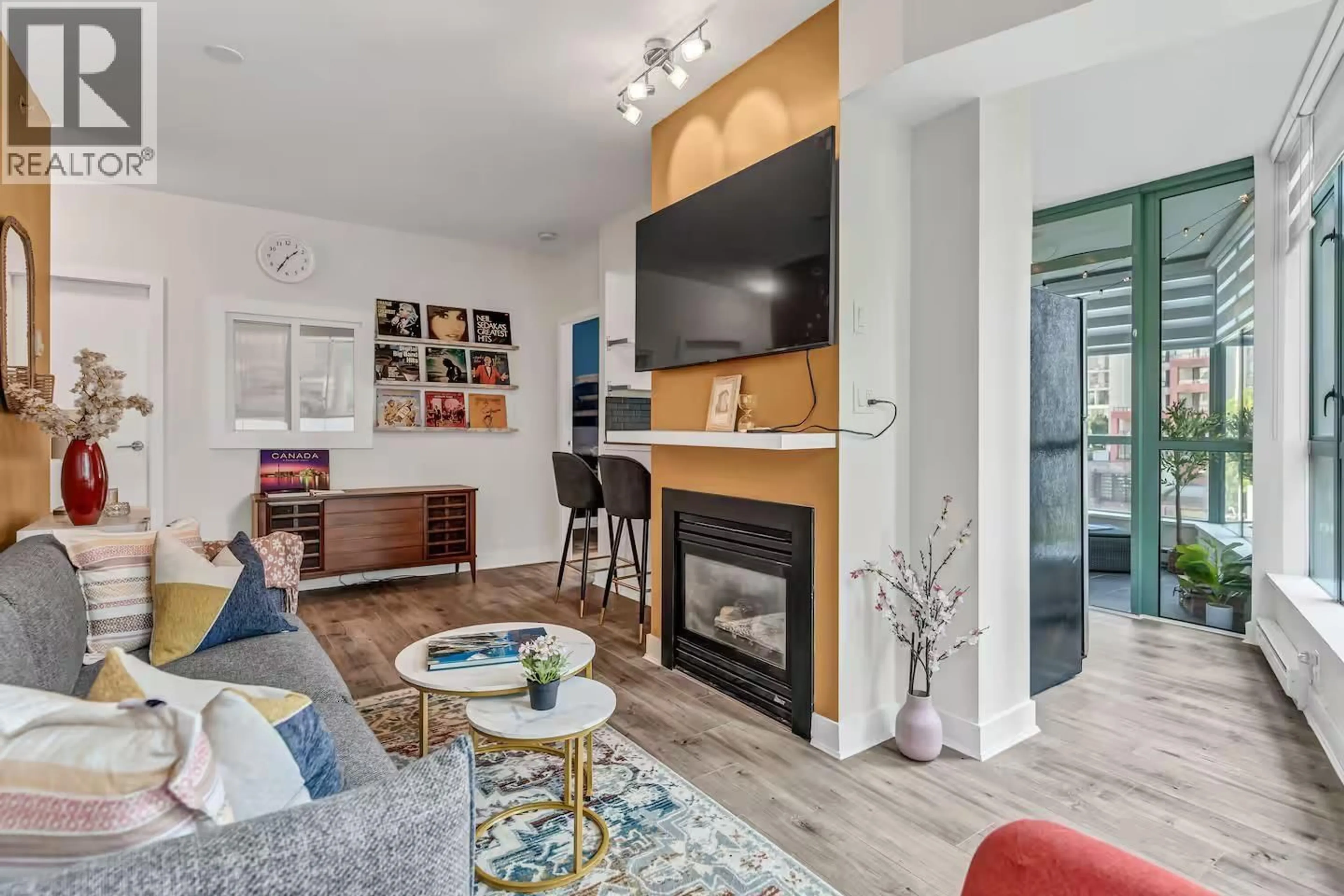 Living room with furniture, unknown for 302 - 1238 BURRARD STREET, Vancouver British Columbia V6Z3E1