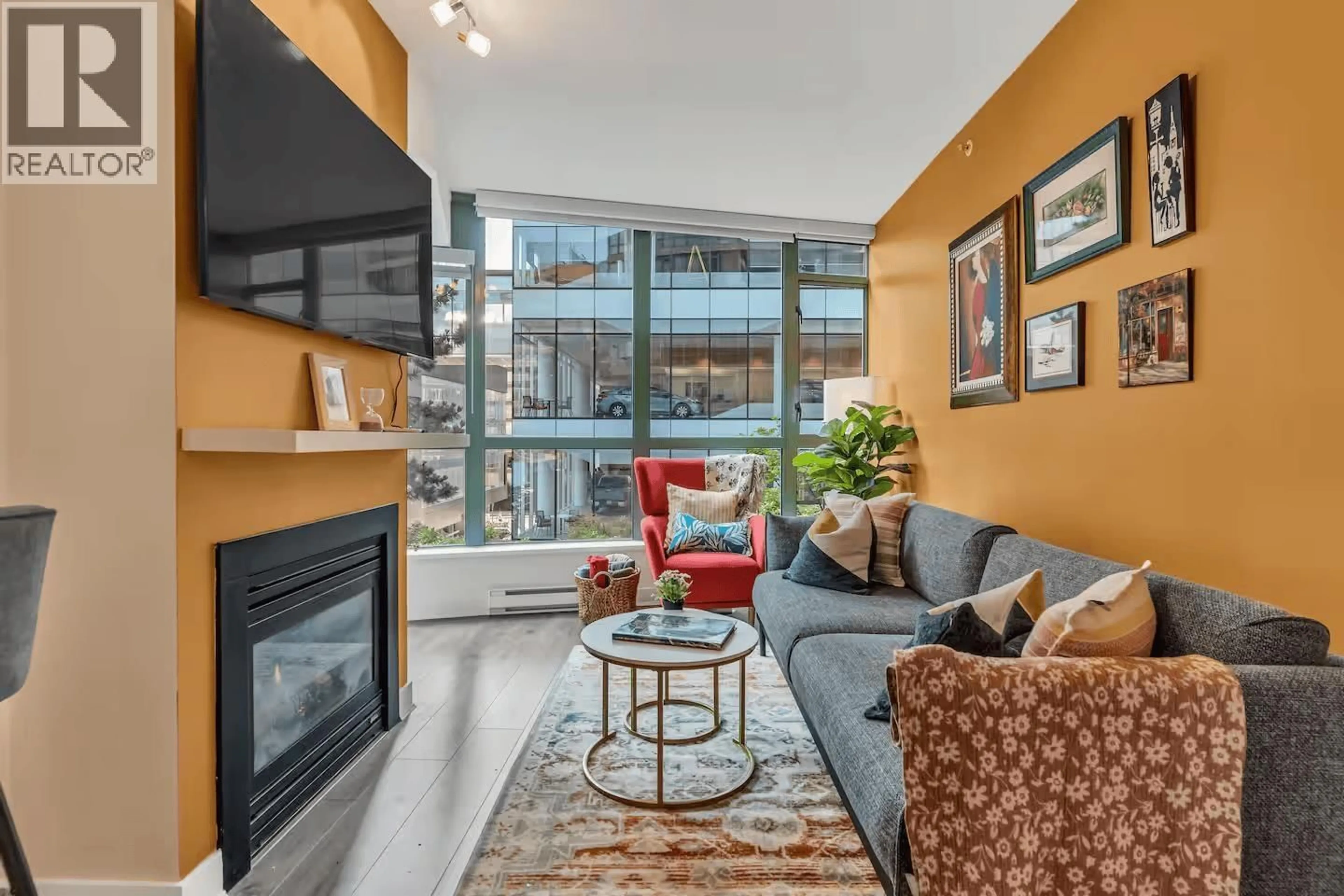 Living room with furniture, unknown for 302 - 1238 BURRARD STREET, Vancouver British Columbia V6Z3E1