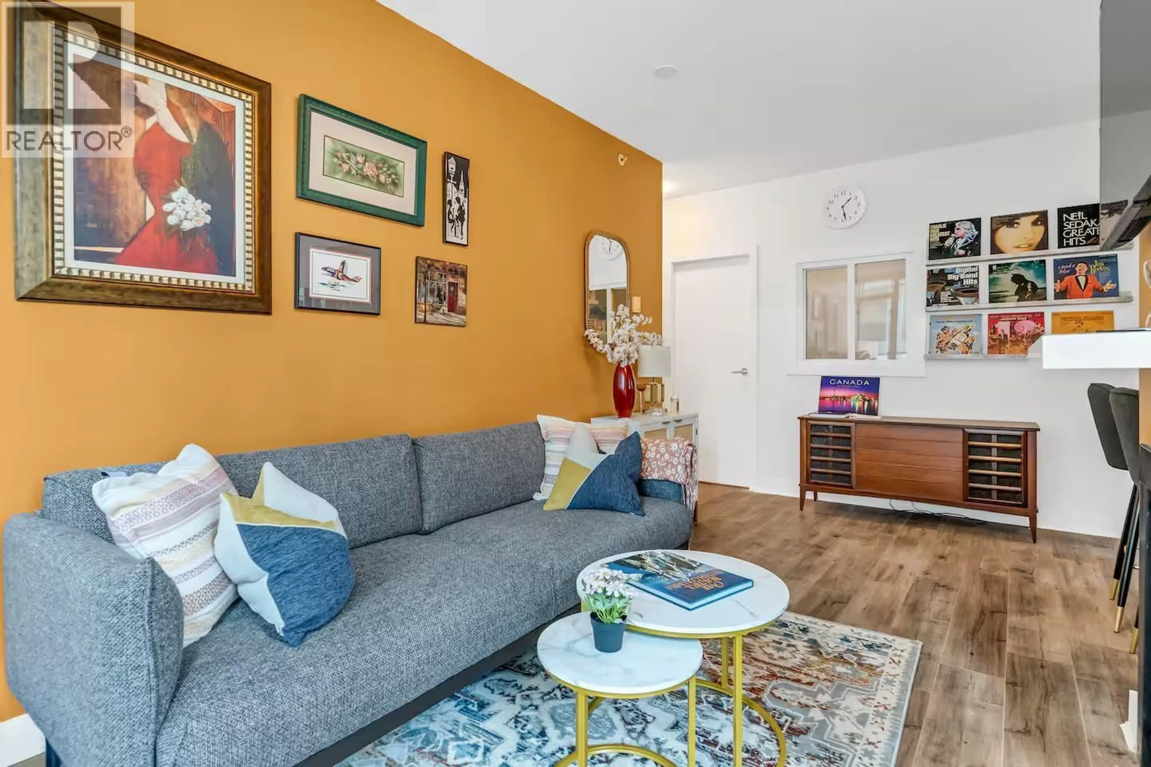 Living room with furniture, unknown for 302 - 1238 BURRARD STREET, Vancouver British Columbia V6Z3E1