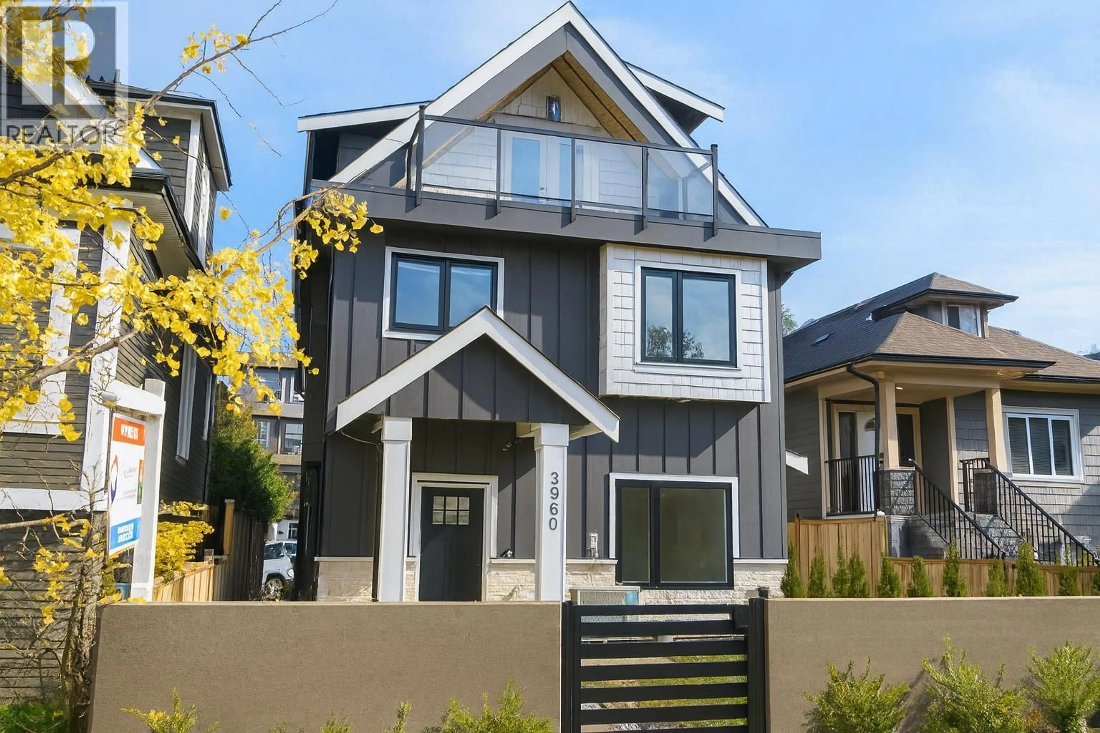 Home with vinyl exterior material, street for 3460 WELWYN STREET, Vancouver British Columbia V5N3Y7