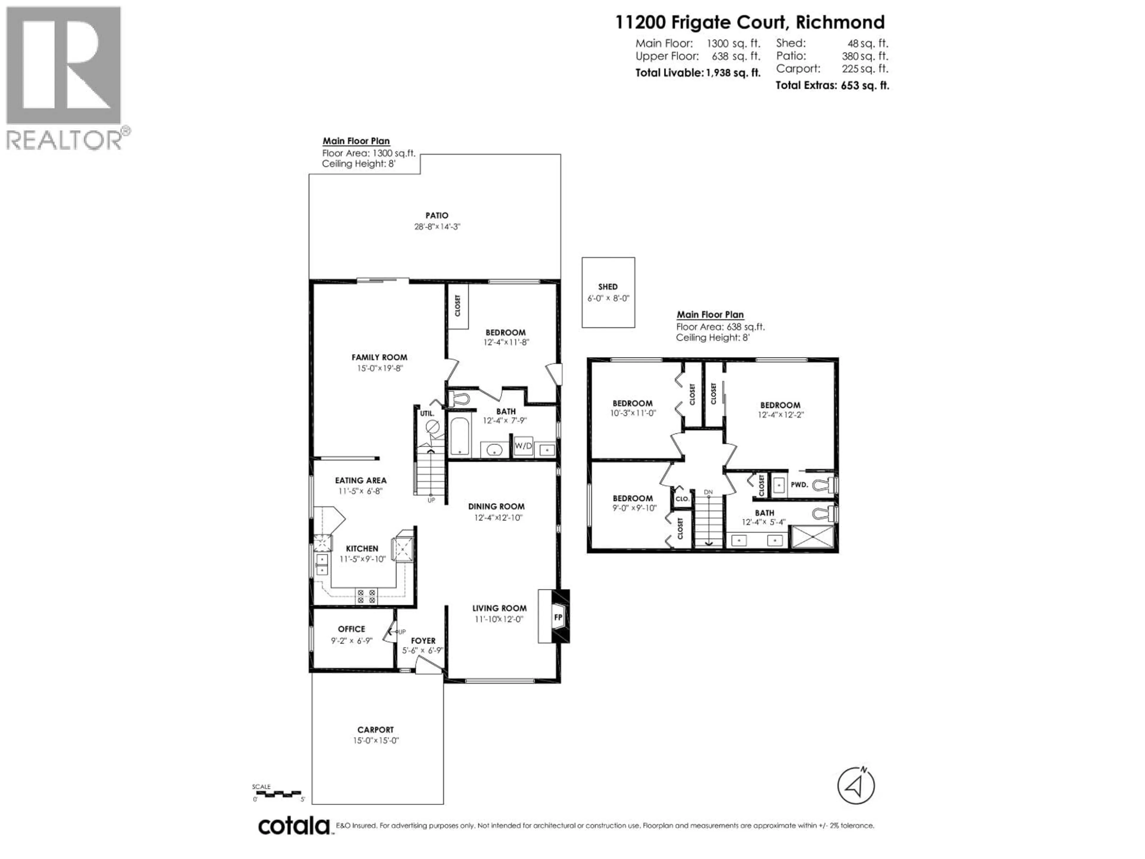 Floor plan for 11200 FRIGATE COURT, Richmond British Columbia V7E4M4