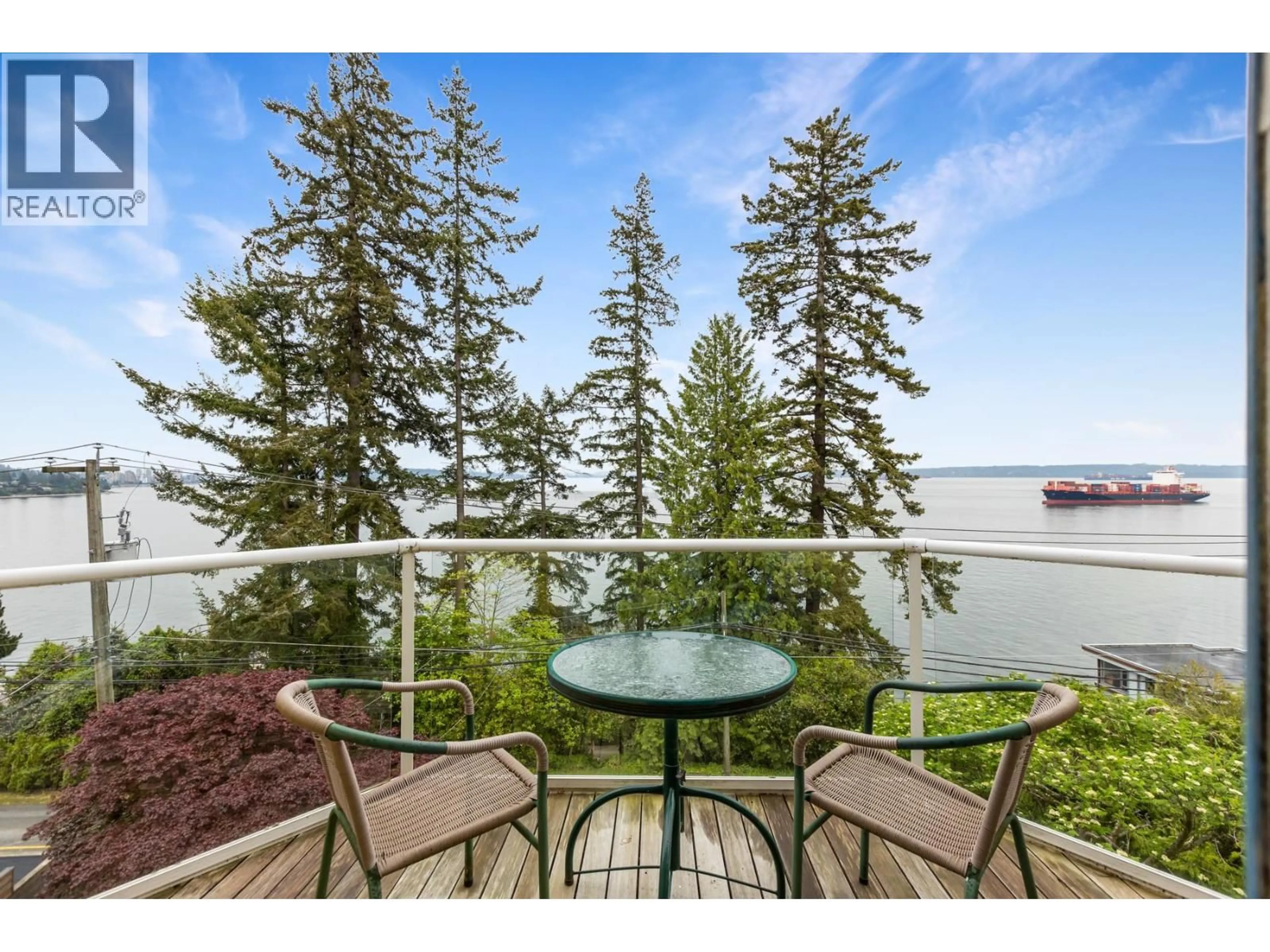 Patio, water/lake/river/ocean view for 3615 SUNSET LANE, West Vancouver British Columbia V7V1N3