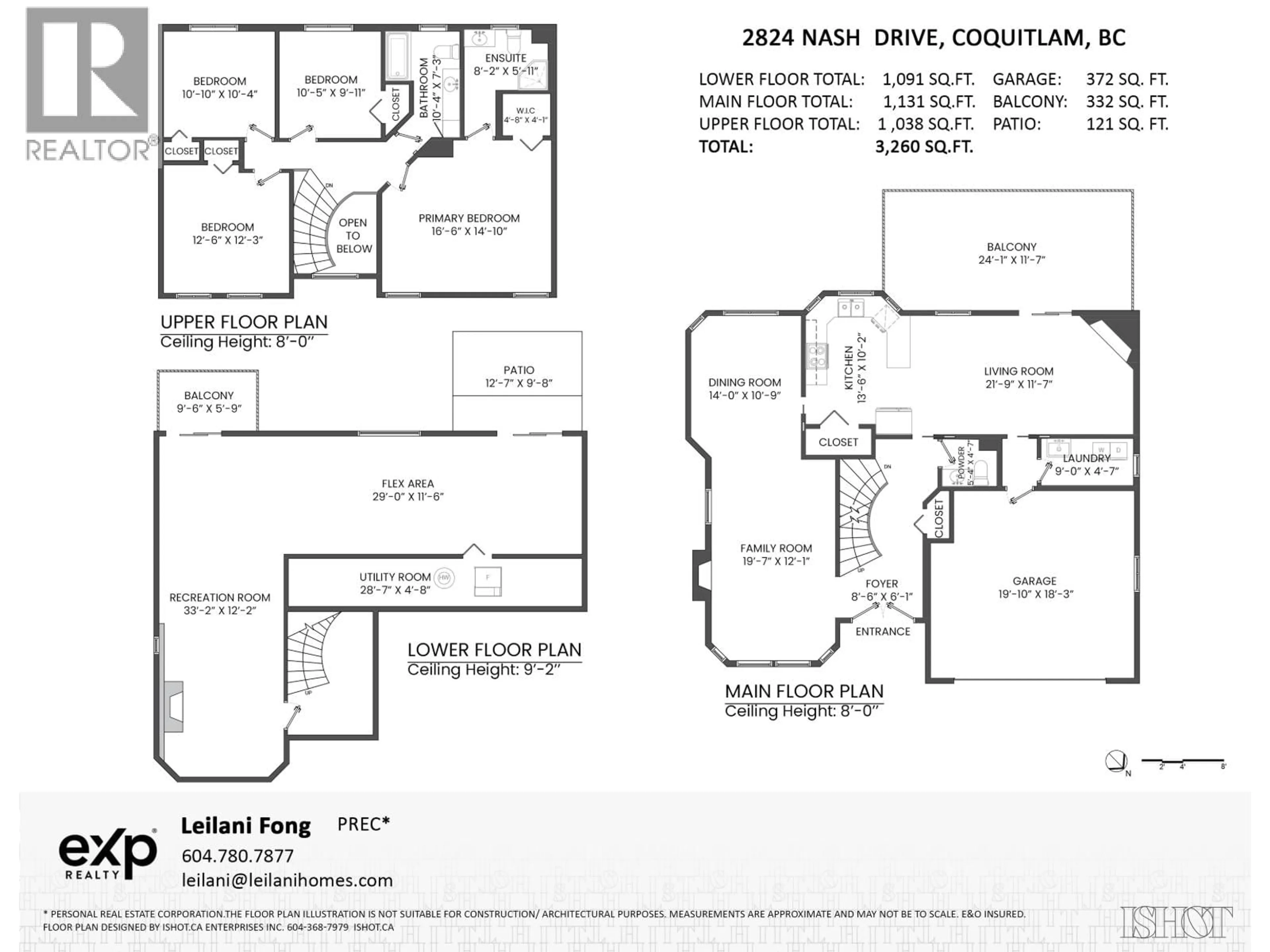 Floor plan for 2824 NASH DRIVE, Coquitlam British Columbia V3B6V5