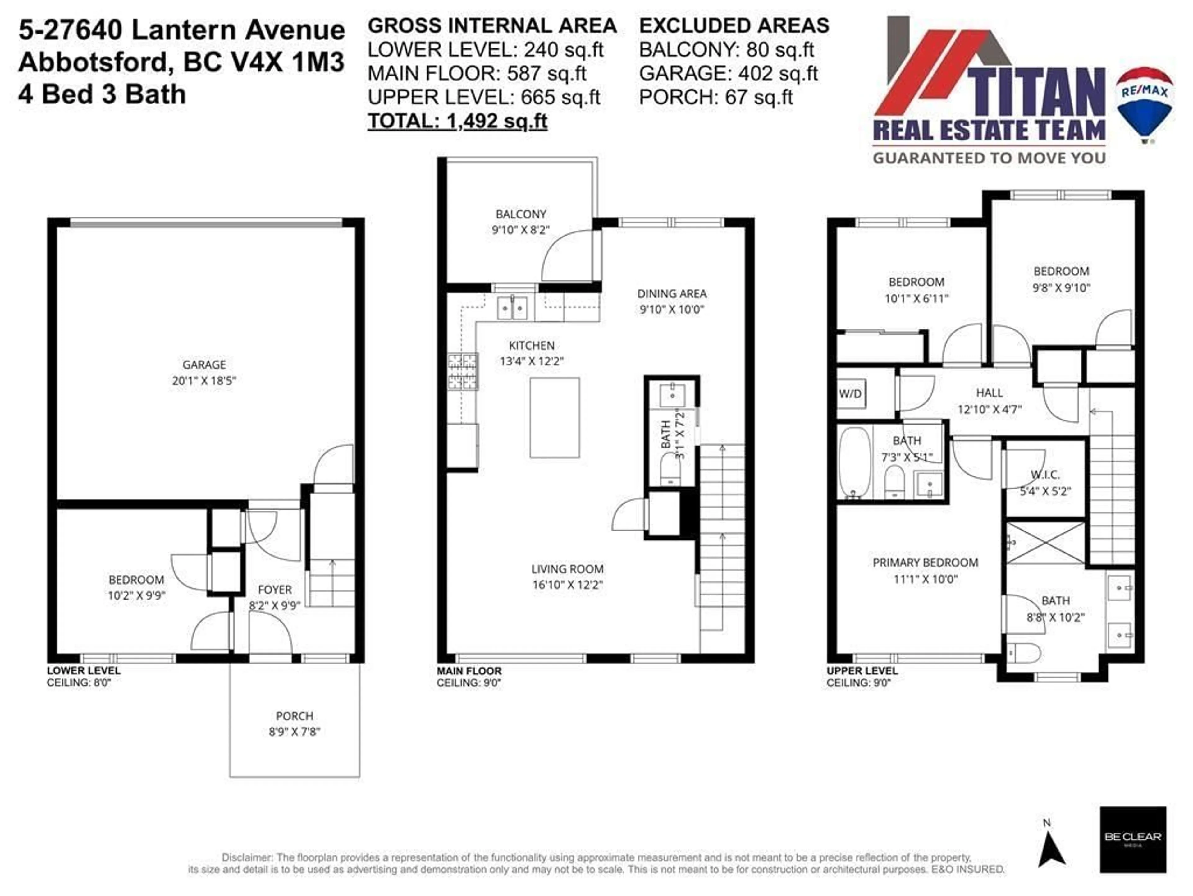 Floor plan for 5 - 27640 LANTERN, Abbotsford British Columbia V4X1M3