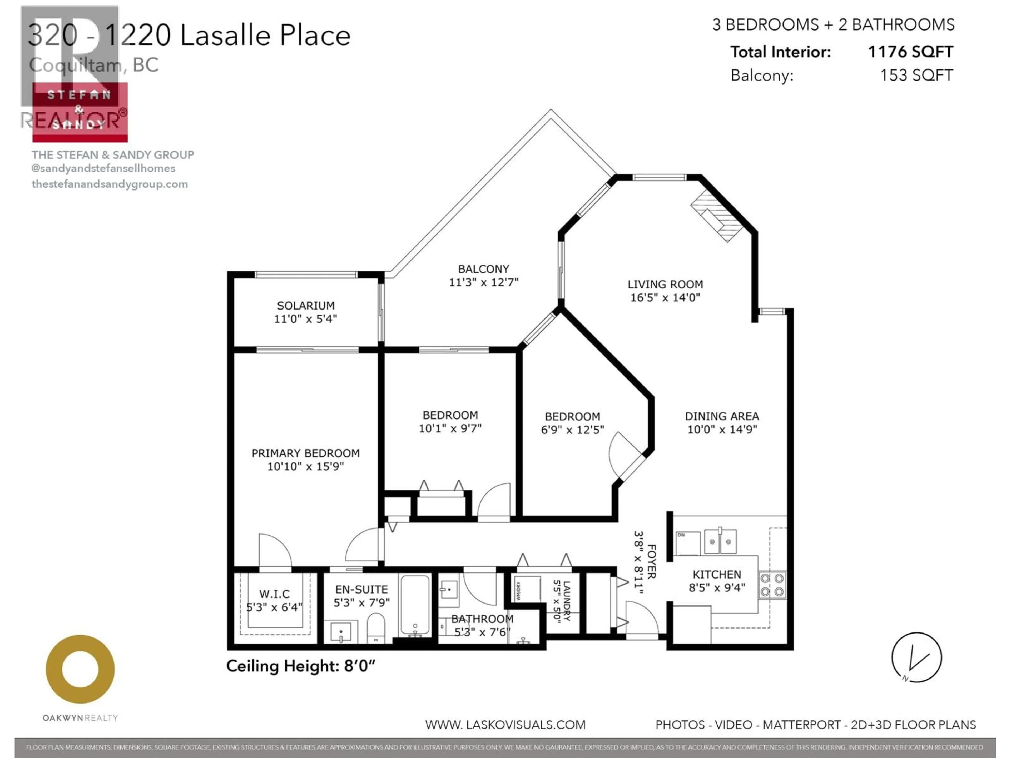 Floor plan for 320 - 1220 LASALLE PLACE, Coquitlam British Columbia V3B7L6