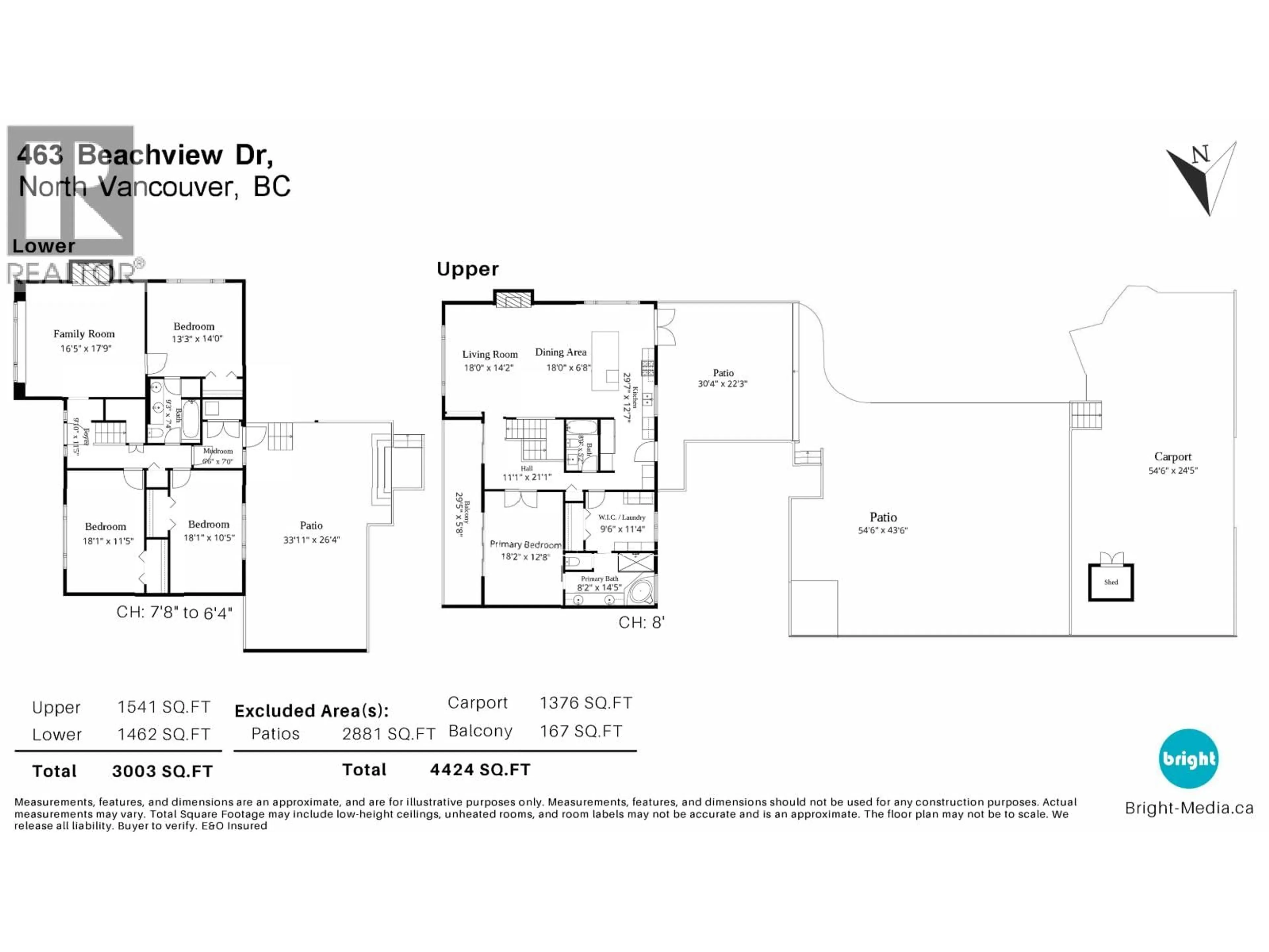 Floor plan for 463 BEACHVIEW DRIVE, North Vancouver British Columbia V7G1P5
