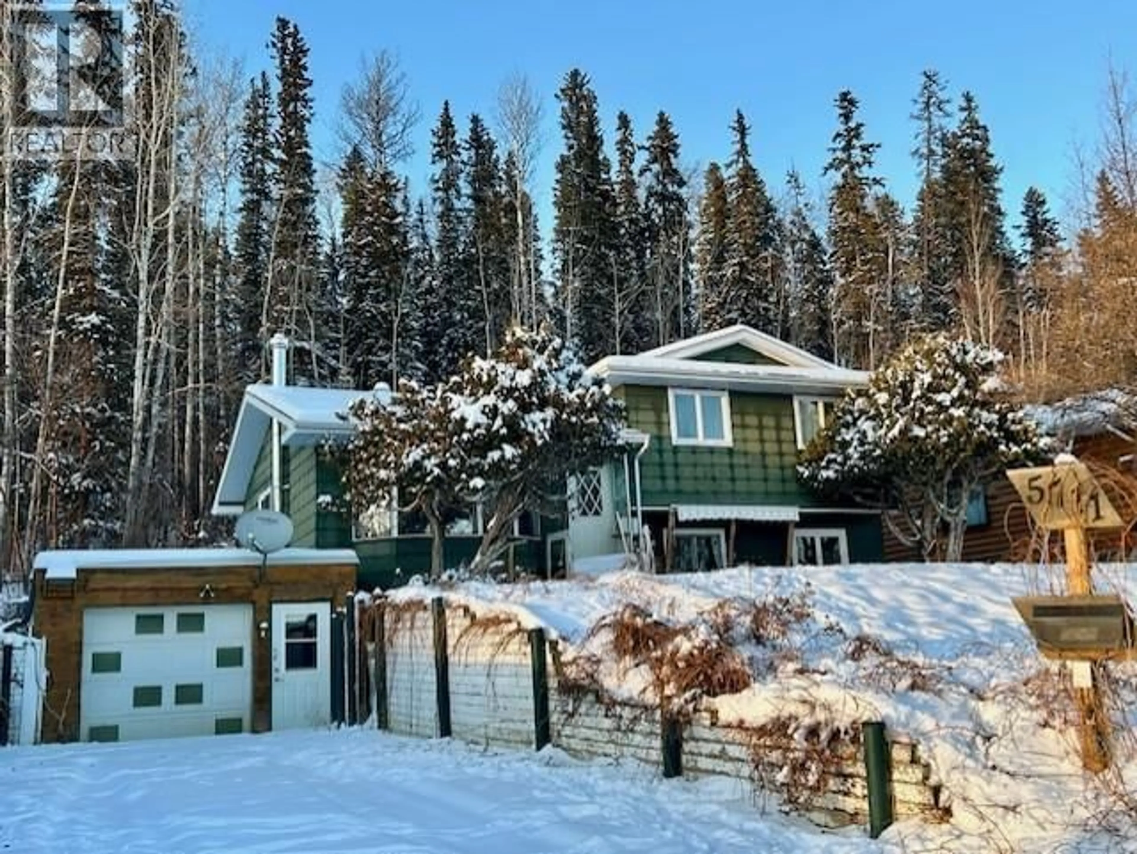 A pic from outside/outdoor area/front of a property/back of a property/a pic from drone, unknown for 5711 GAIRDNER CRESCENT, Fort Nelson British Columbia V0C1R0