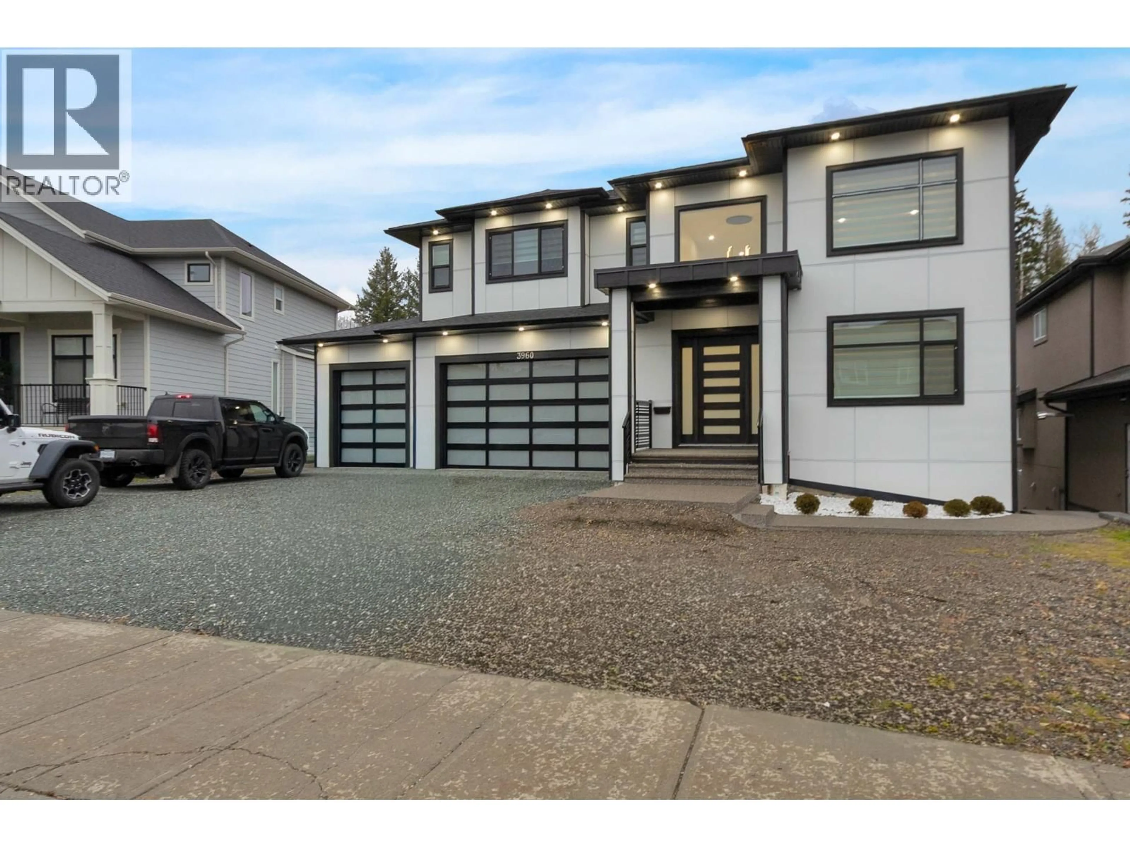 Home with brick exterior material, street for 3960 BARNES DRIVE, Prince George British Columbia V2N0G3