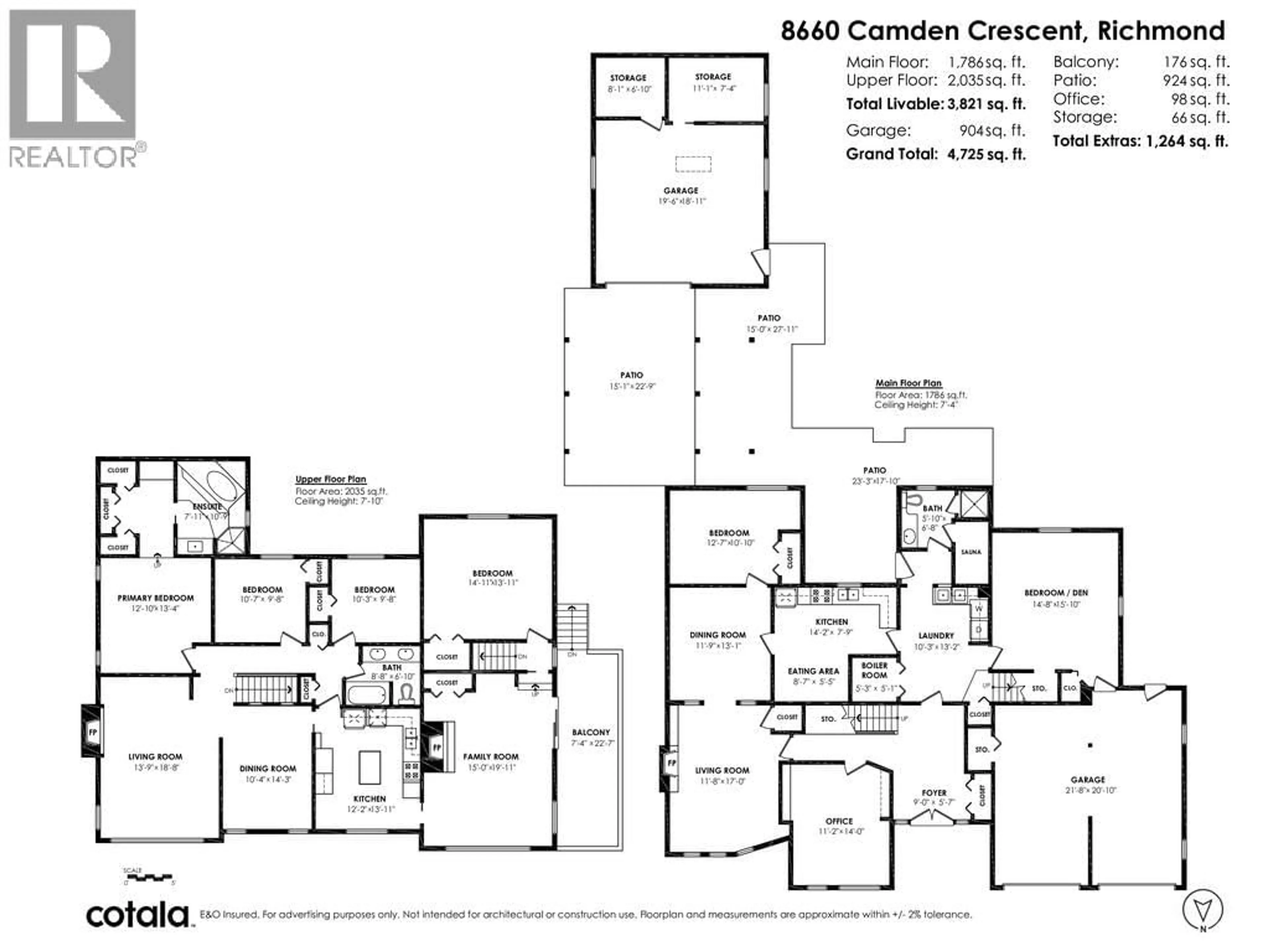 Floor plan for 8660 CAMDEN CRESCENT, Richmond British Columbia V7C3G4