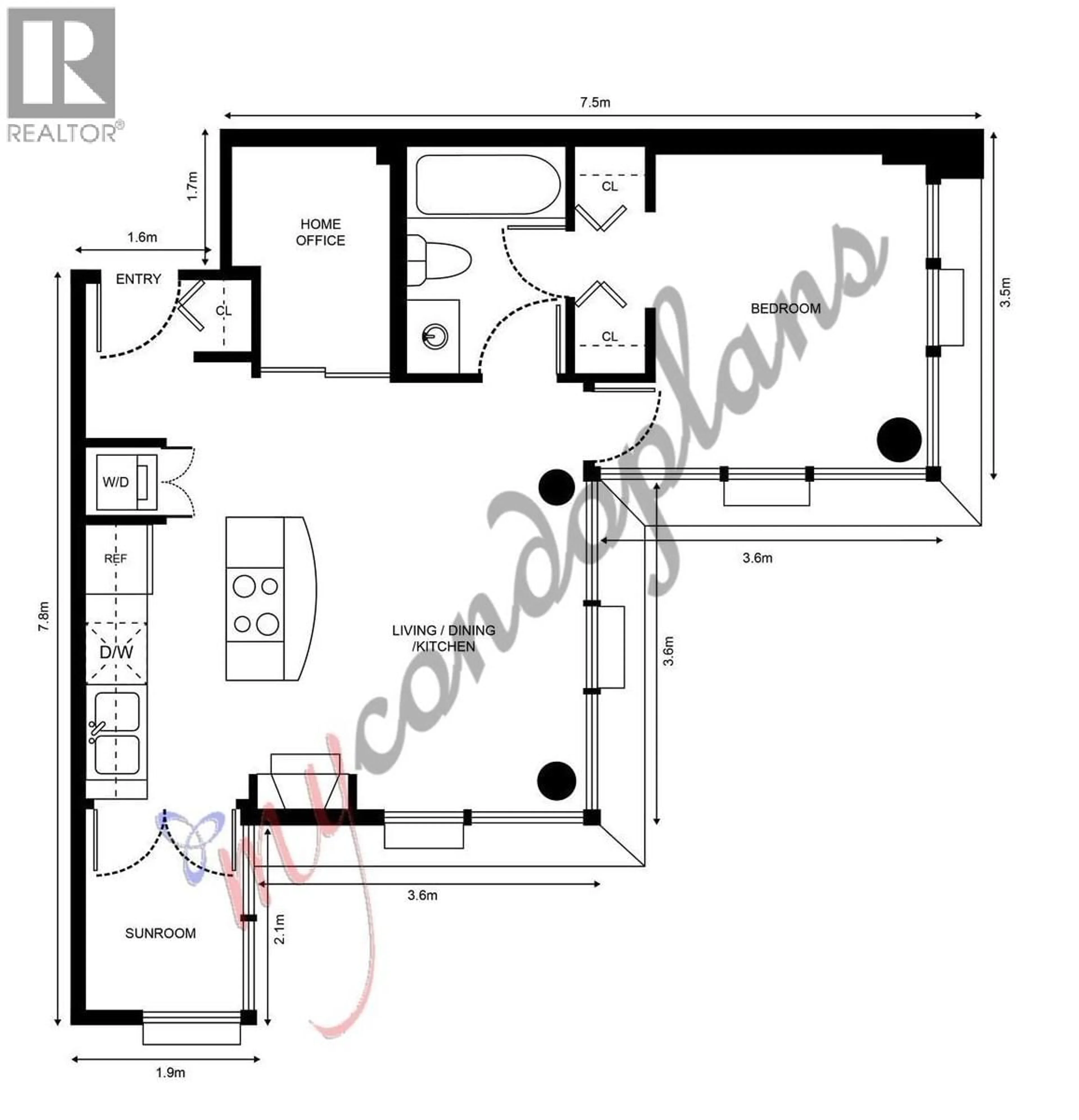 Floor plan for 1701 - 1723 ALBERNI STREET, Vancouver British Columbia V6G3G9