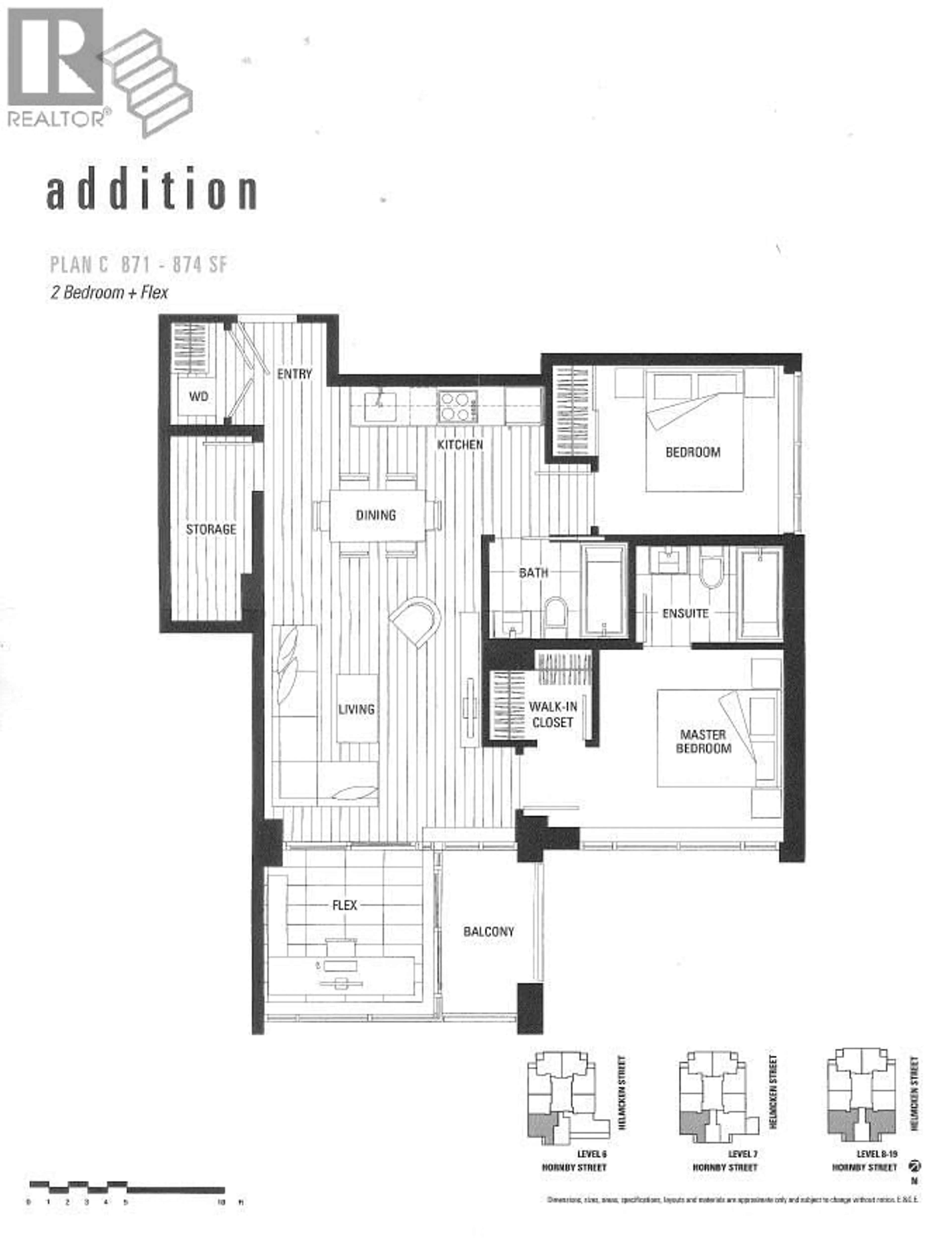 Floor plan for 1902 - 1133 HORNBY STREET, Vancouver British Columbia V6Z1W1
