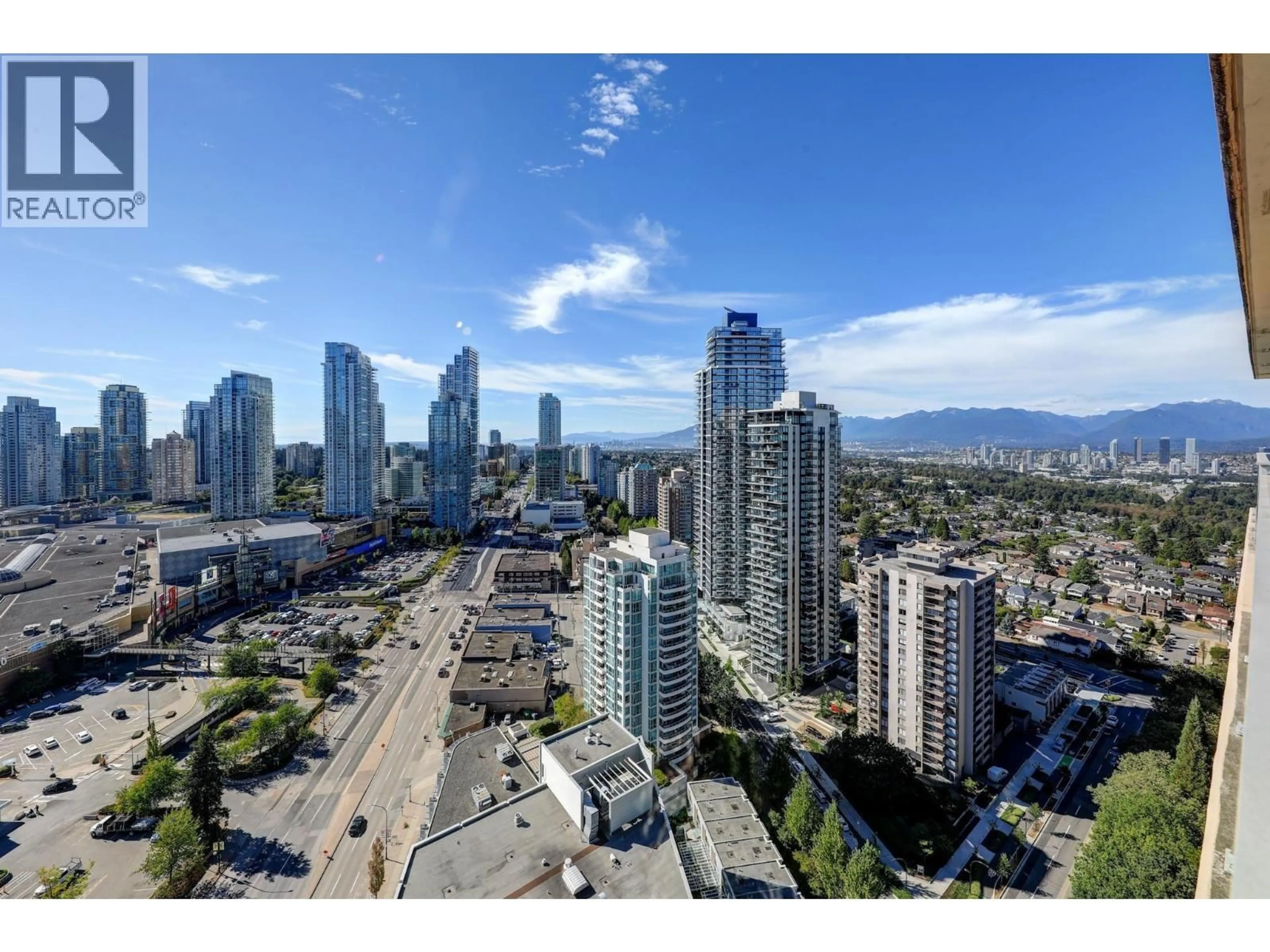 A pic from outside/outdoor area/front of a property/back of a property/a pic from drone, city buildings view from balcony for 3108 - 4808 HAZEL STREET, Burnaby British Columbia V5H0A2