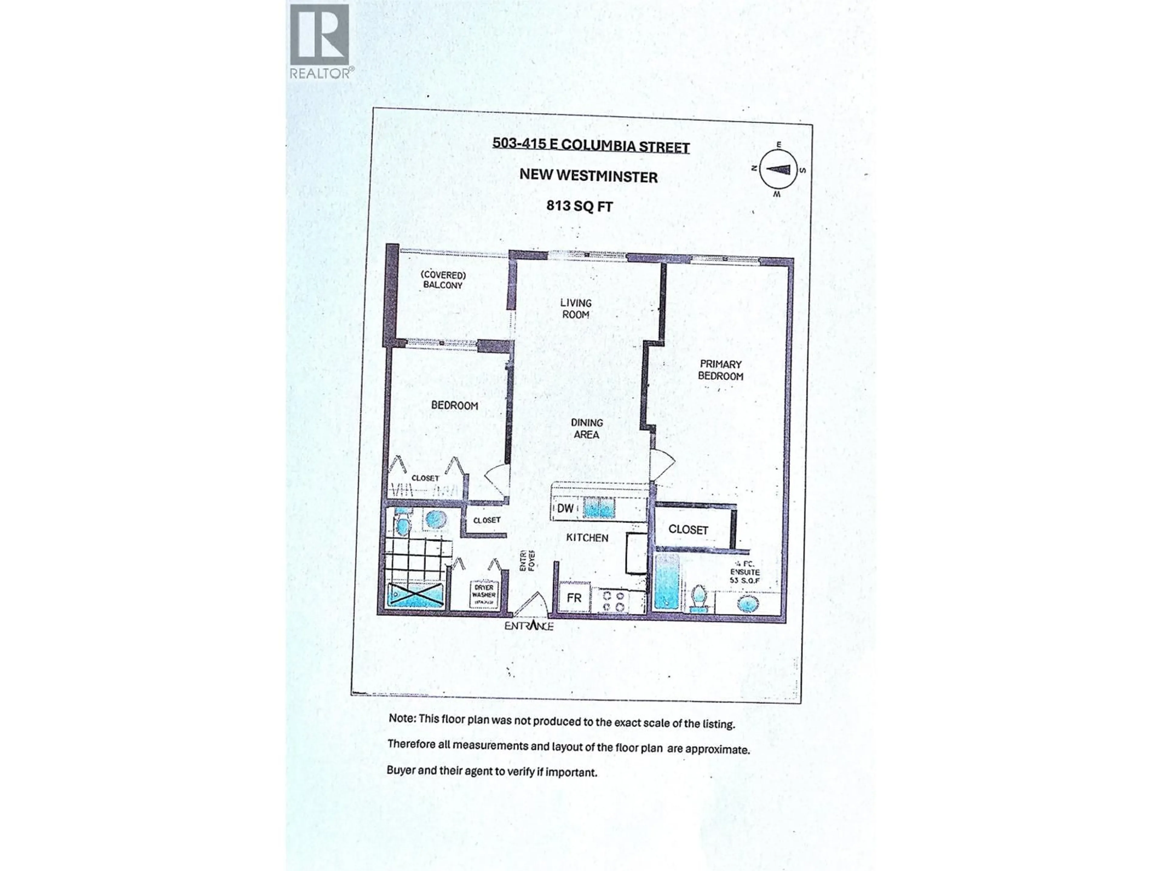 Floor plan for 503 - 415 COLUMBIA STREET, New Westminster British Columbia V3L0B4