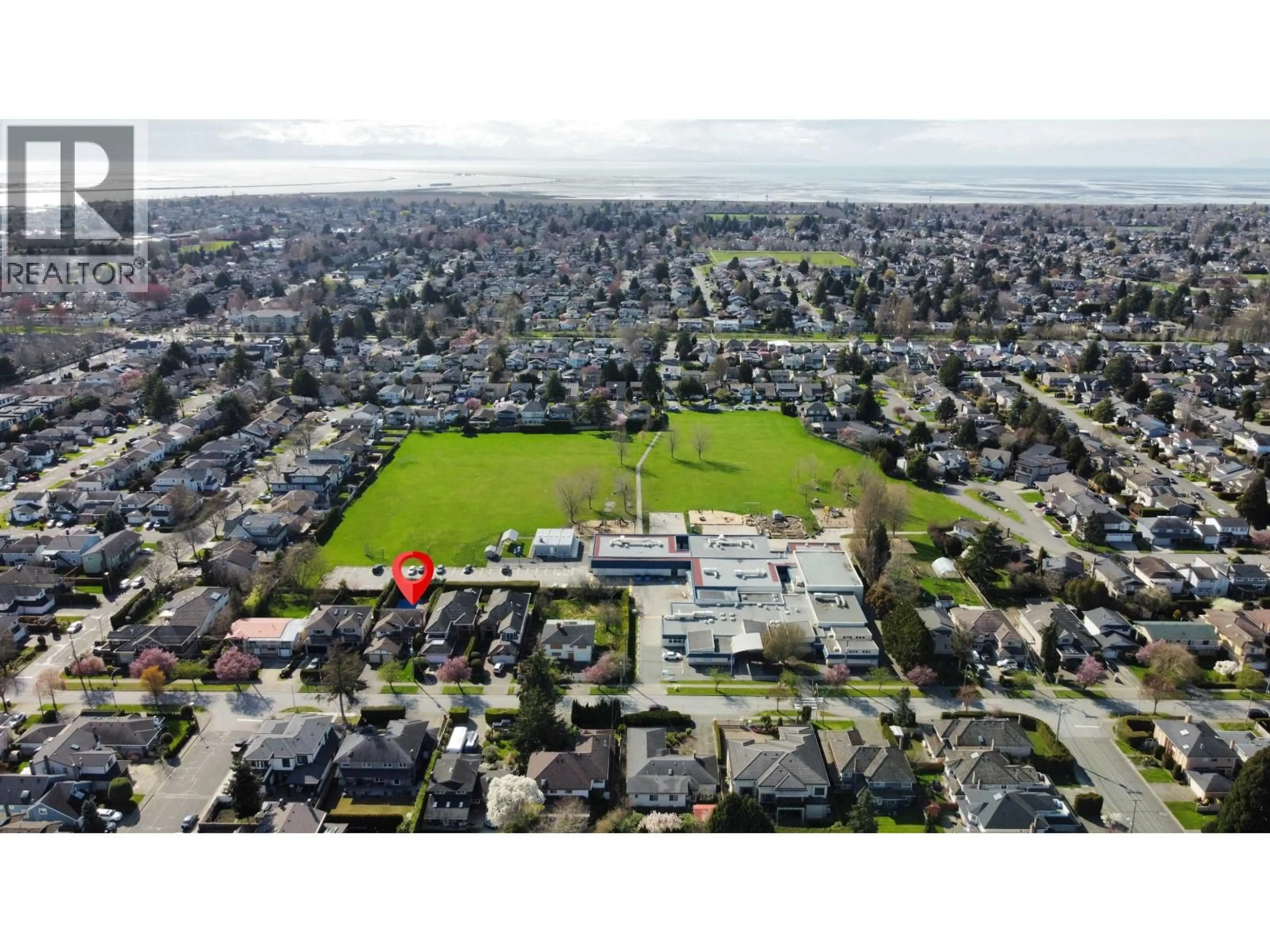 A pic from outside/outdoor area/front of a property/back of a property/a pic from drone, unknown for 10535 LASSAM ROAD, Richmond British Columbia V7E2C2