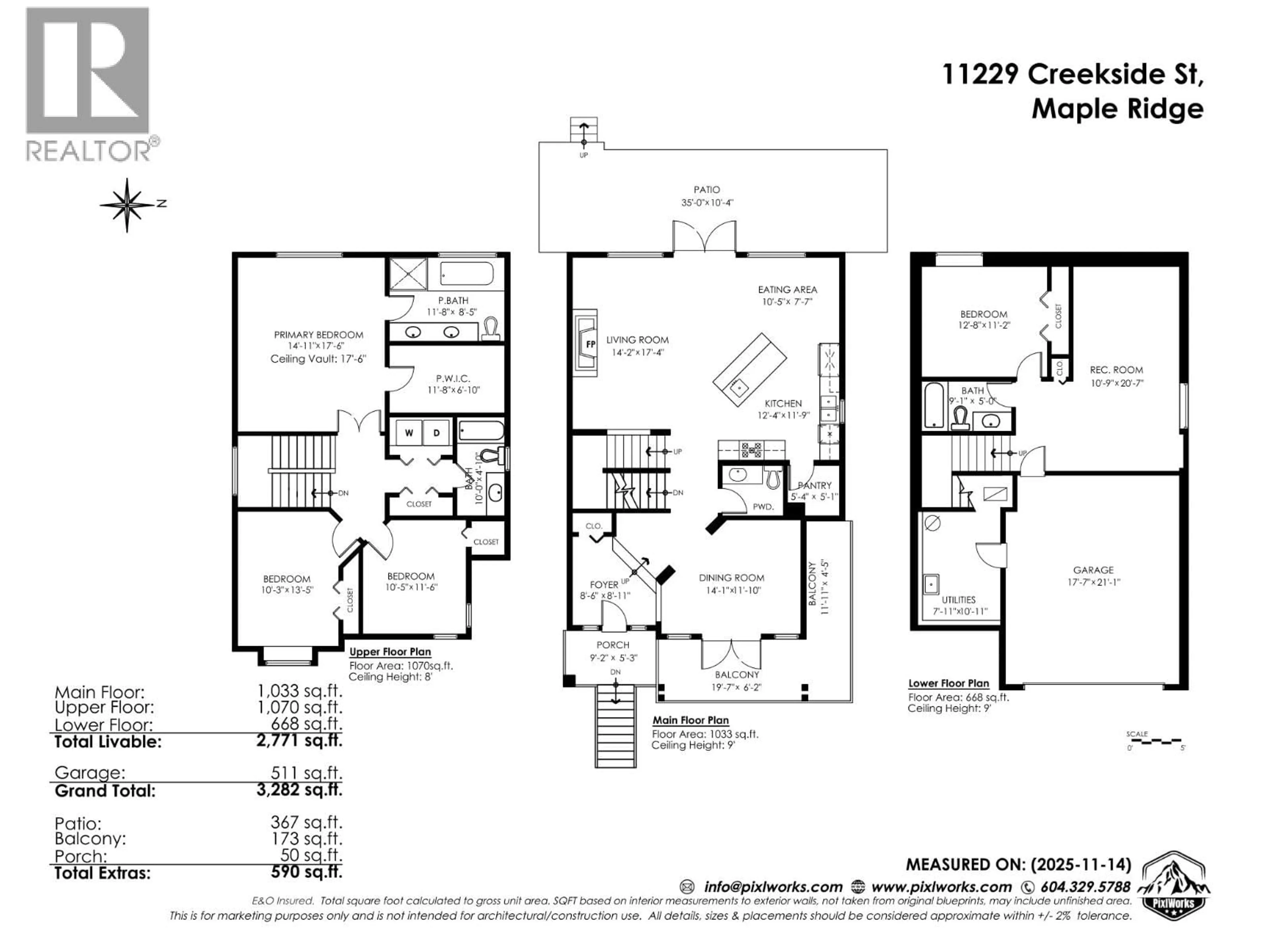Floor plan for 11229 CREEKSIDE STREET, Maple Ridge British Columbia V2W0E8