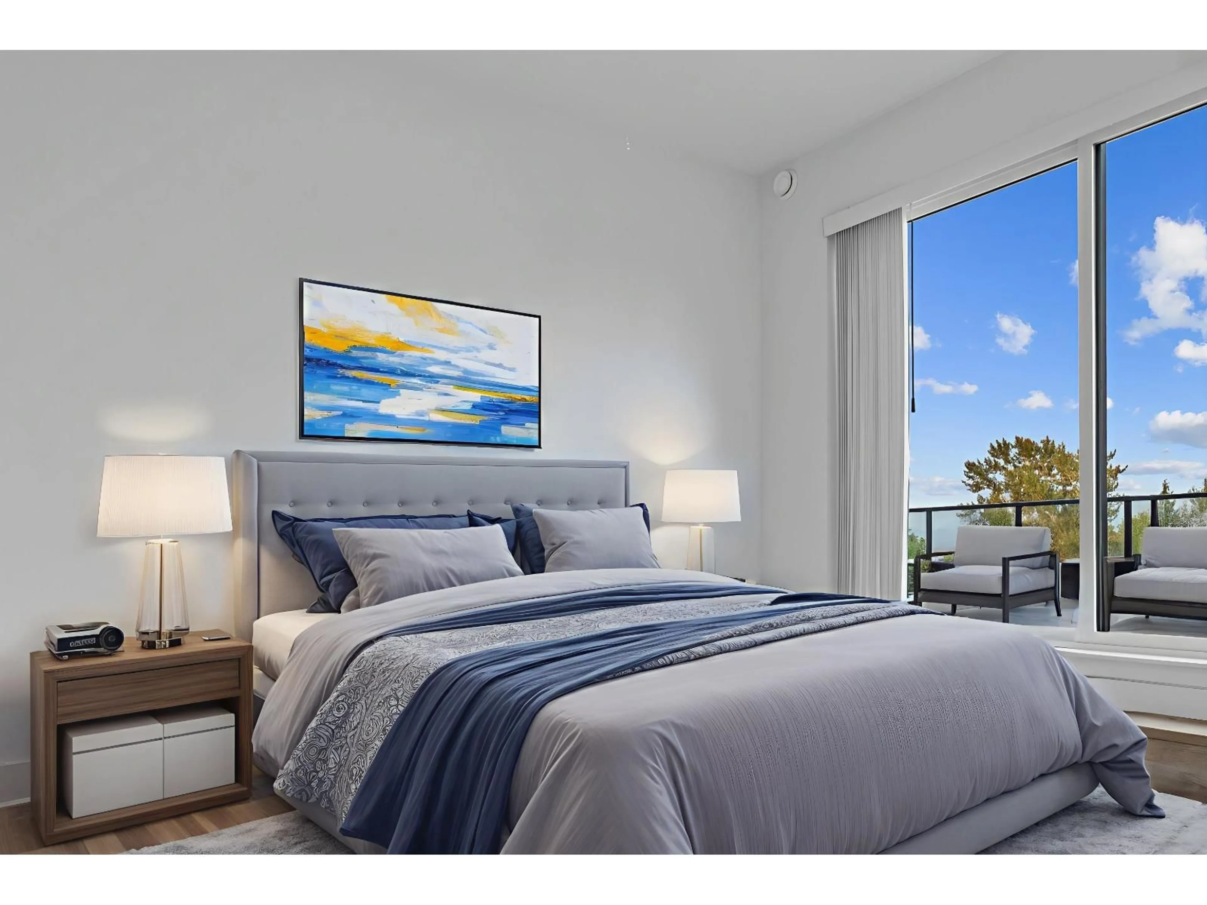 Bedroom with bed, unknown for 501 - 9983 BARNSTON EAST, Surrey British Columbia V4N6T3