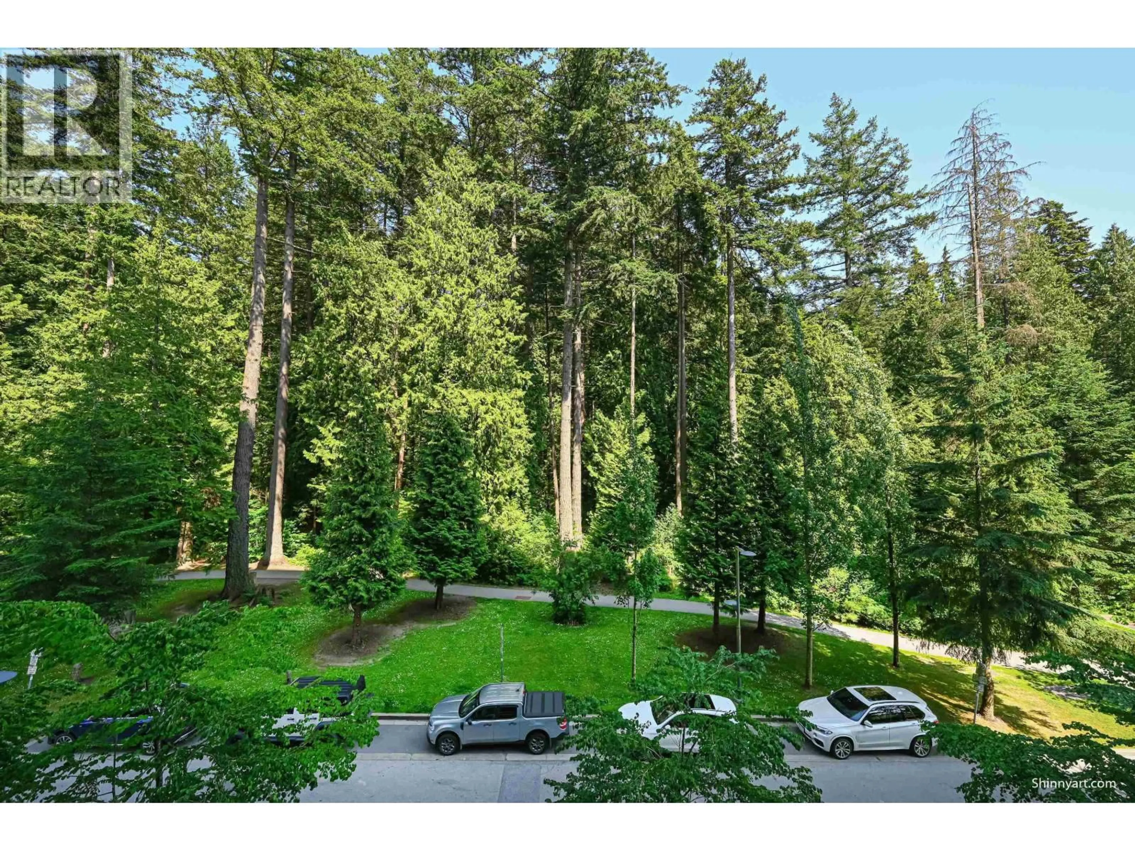 A pic from outside/outdoor area/front of a property/back of a property/a pic from drone, forest/trees view for 605 - 3487 BINNING ROAD, Vancouver British Columbia V6S0K8
