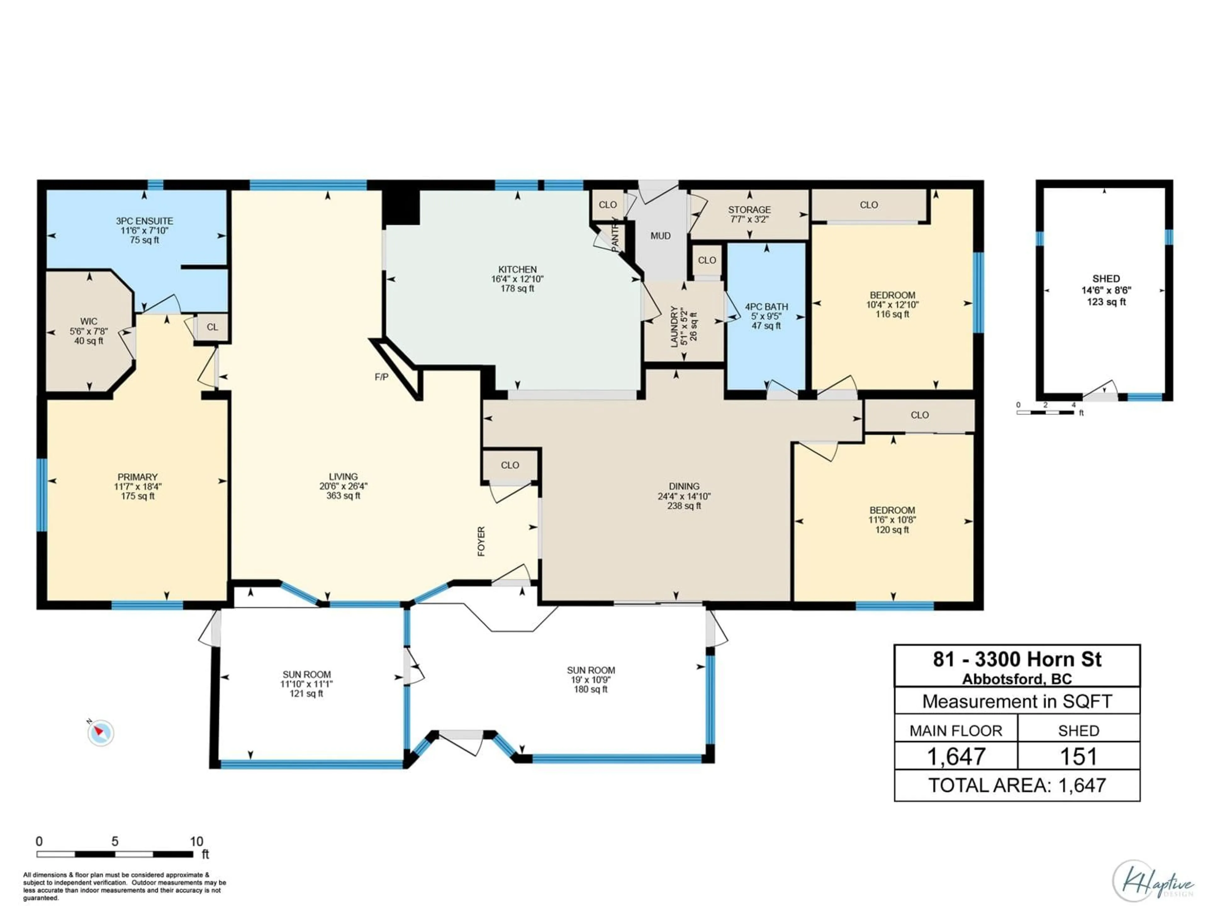 Floor plan for 81 - 3300 HORN, Abbotsford British Columbia V2S7Y6