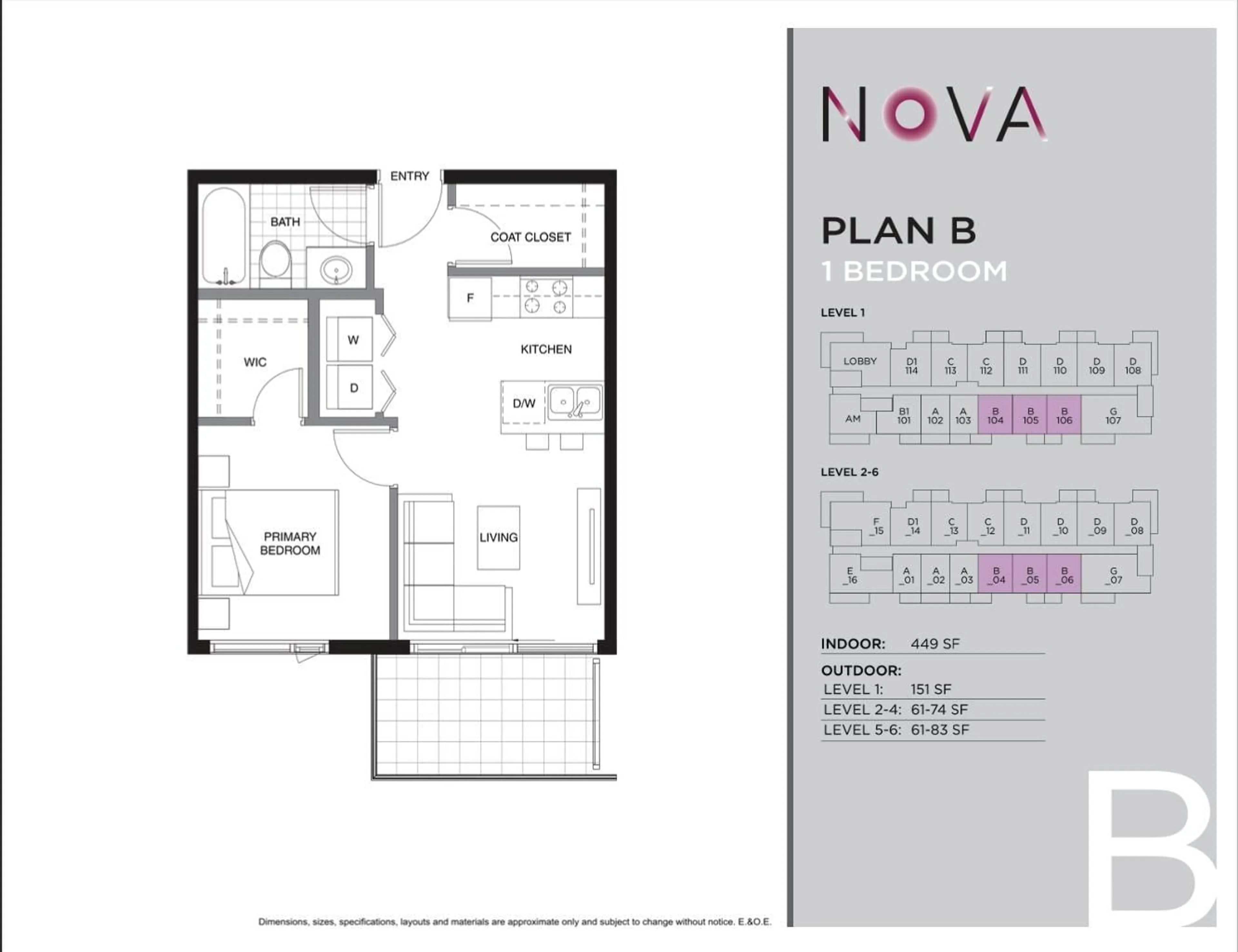 Floor plan for 505 - 8158 166, Surrey British Columbia V0V0V0