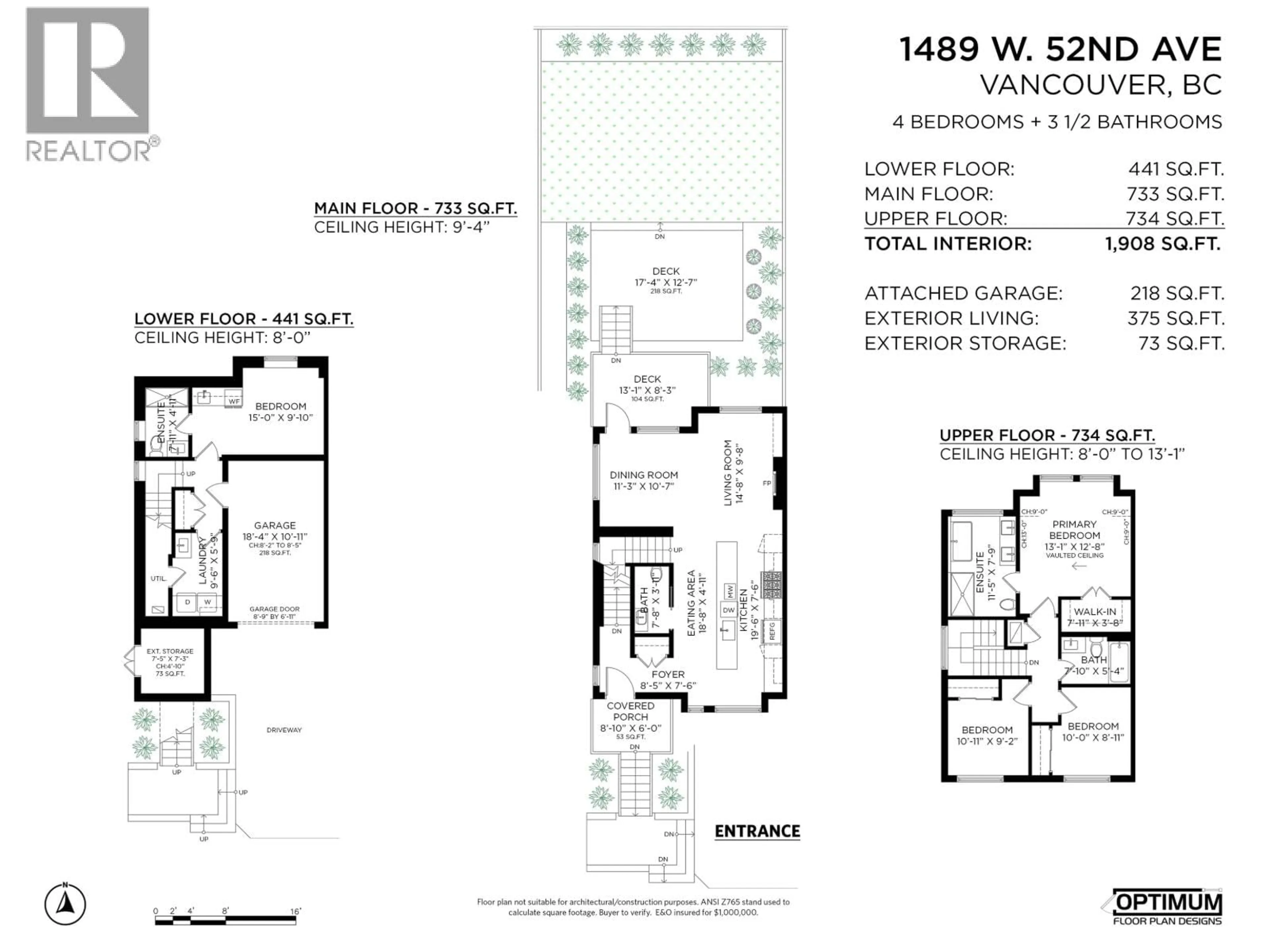 Floor plan for 1489 52ND AVENUE, Vancouver British Columbia V6P1H9