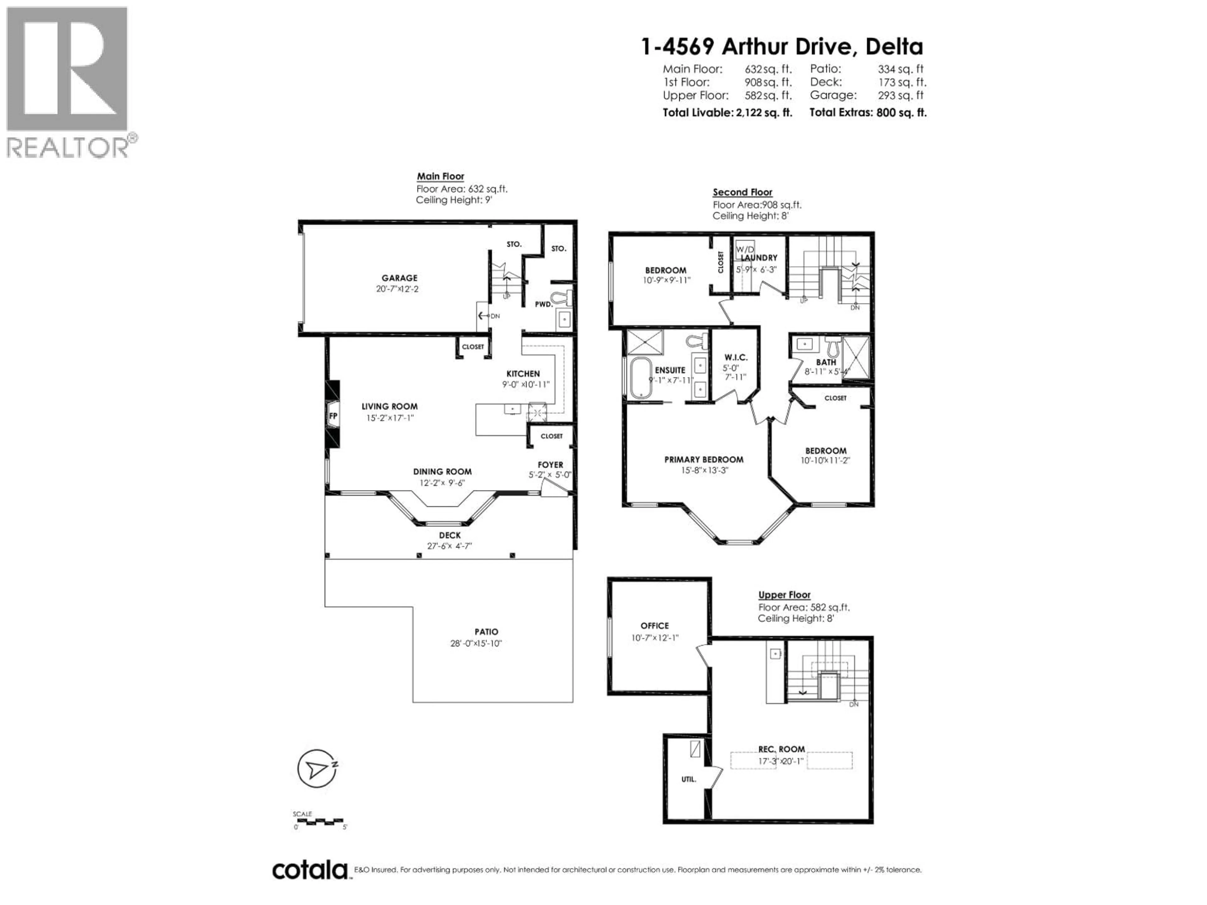 Floor plan for 1 - 4569 ARTHUR DRIVE, Delta British Columbia V4K2X4