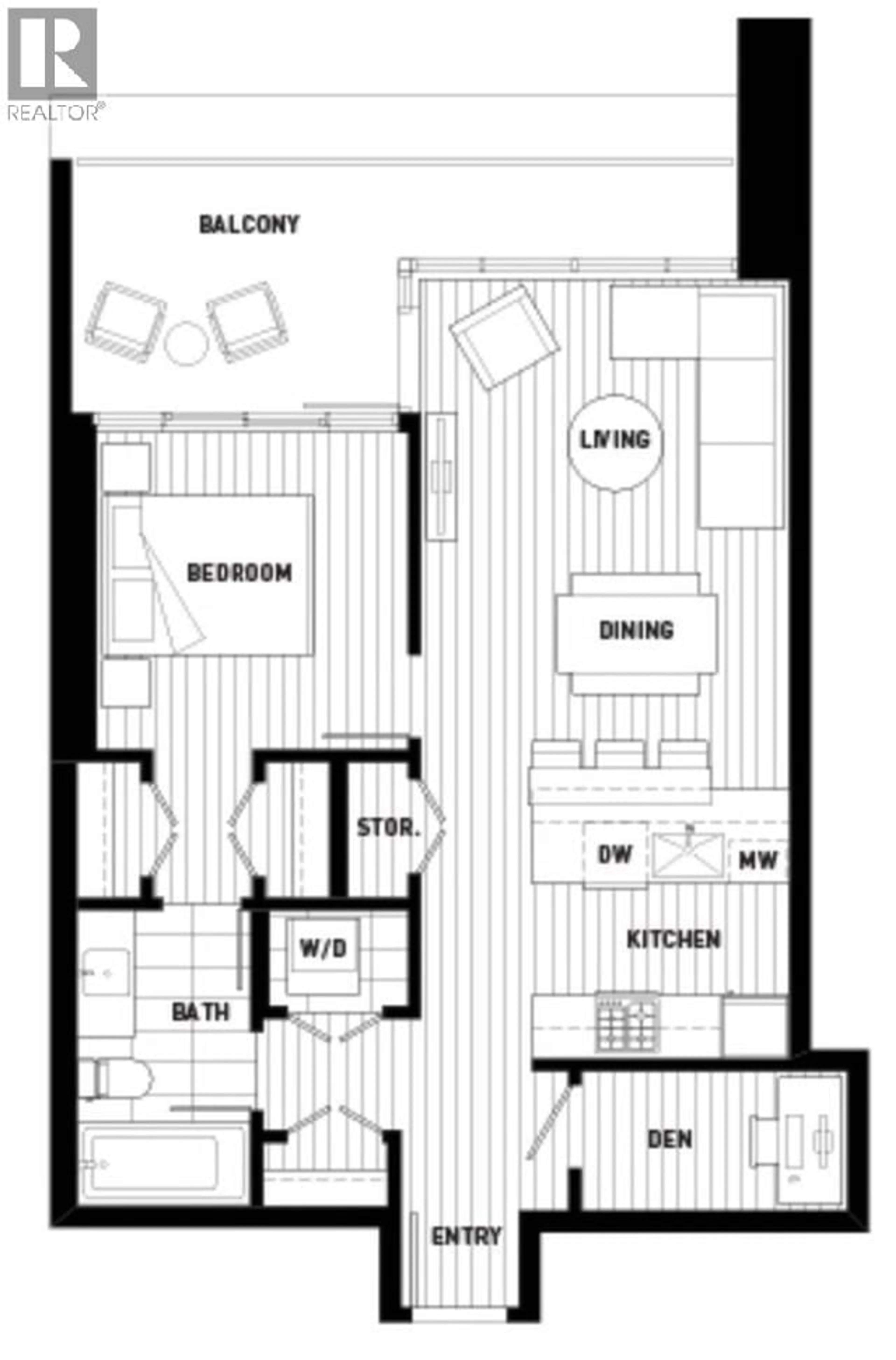 Floor plan for 3706 - 6098 STATION STREET, Burnaby British Columbia V5H0H4