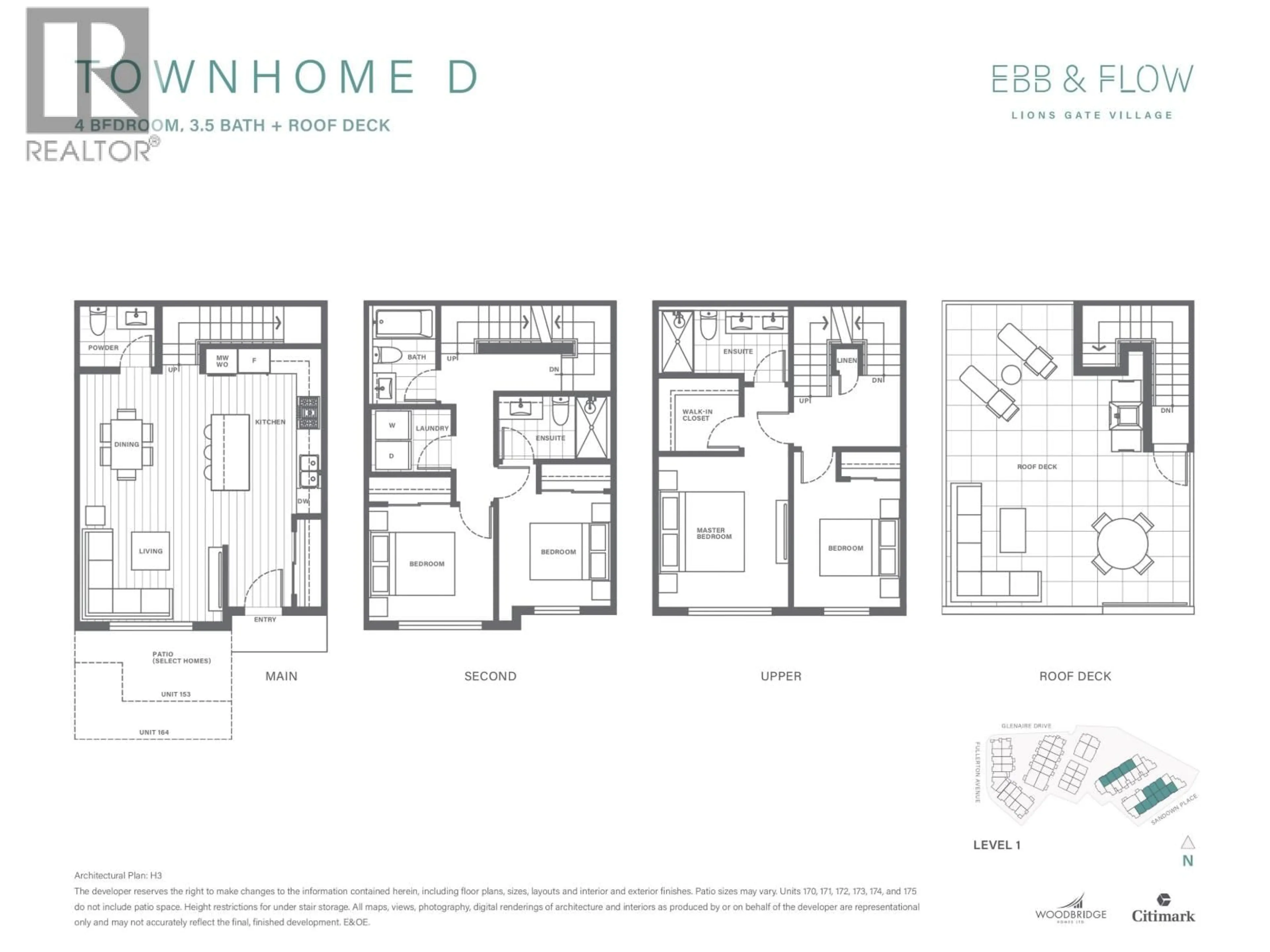 Floor plan for 173 - 2035 GLENAIRE DRIVE, North Vancouver British Columbia V7P1Y2