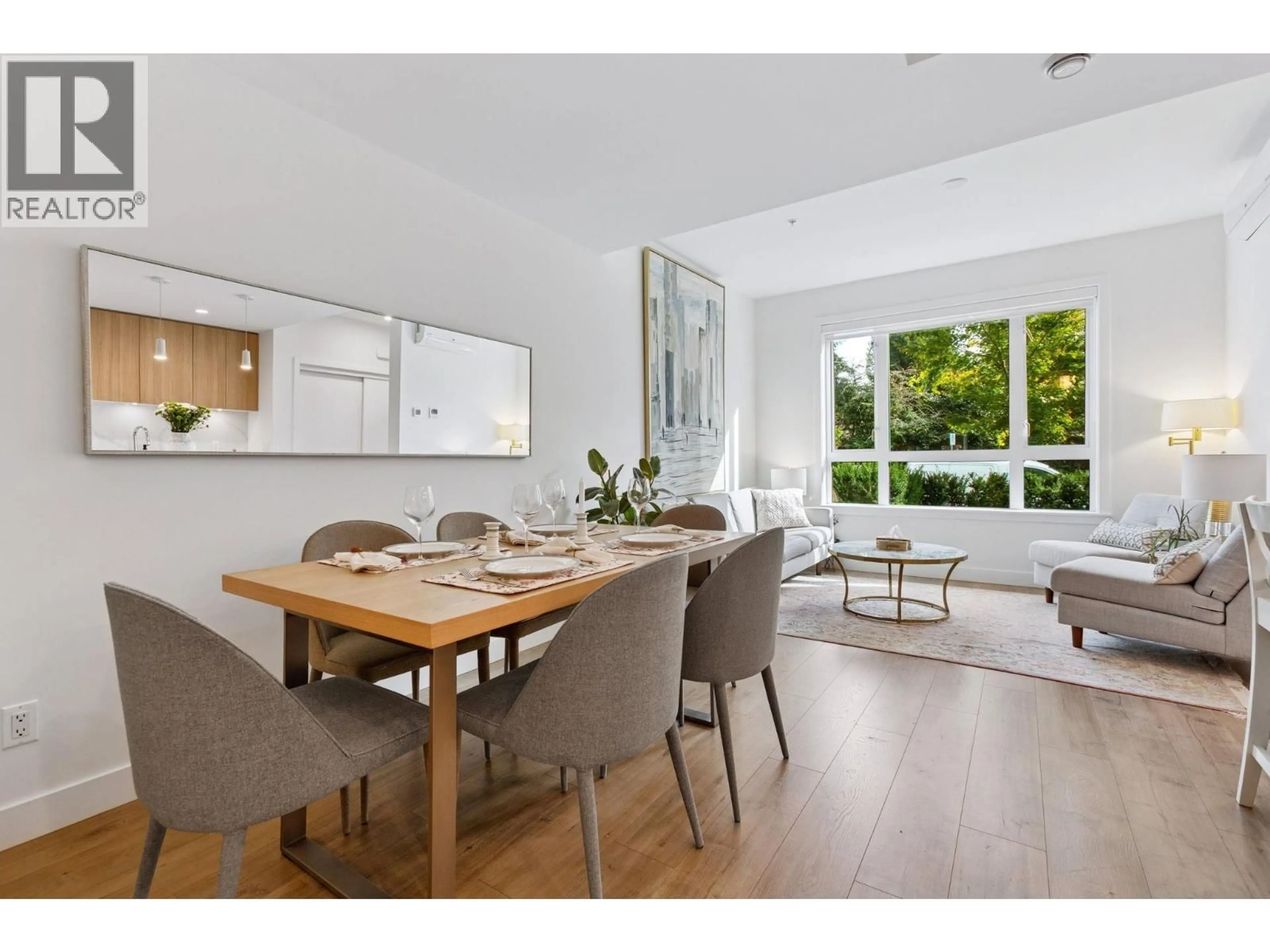 Dining room, wood/laminate floor for 173 - 2035 GLENAIRE DRIVE, North Vancouver British Columbia V7P1Y2