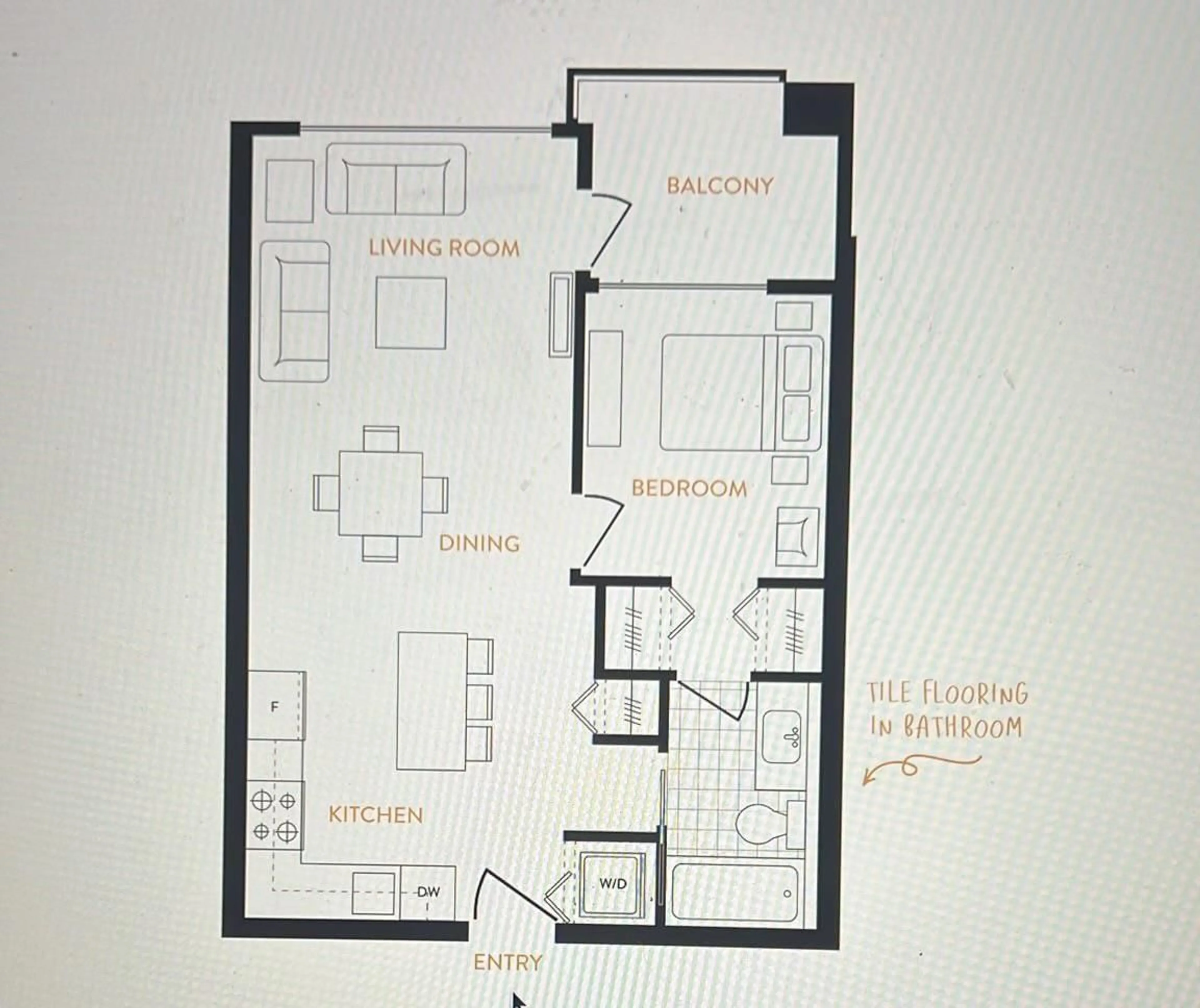 Floor plan for 306 - 14257 103A, Surrey British Columbia V3T1T1
