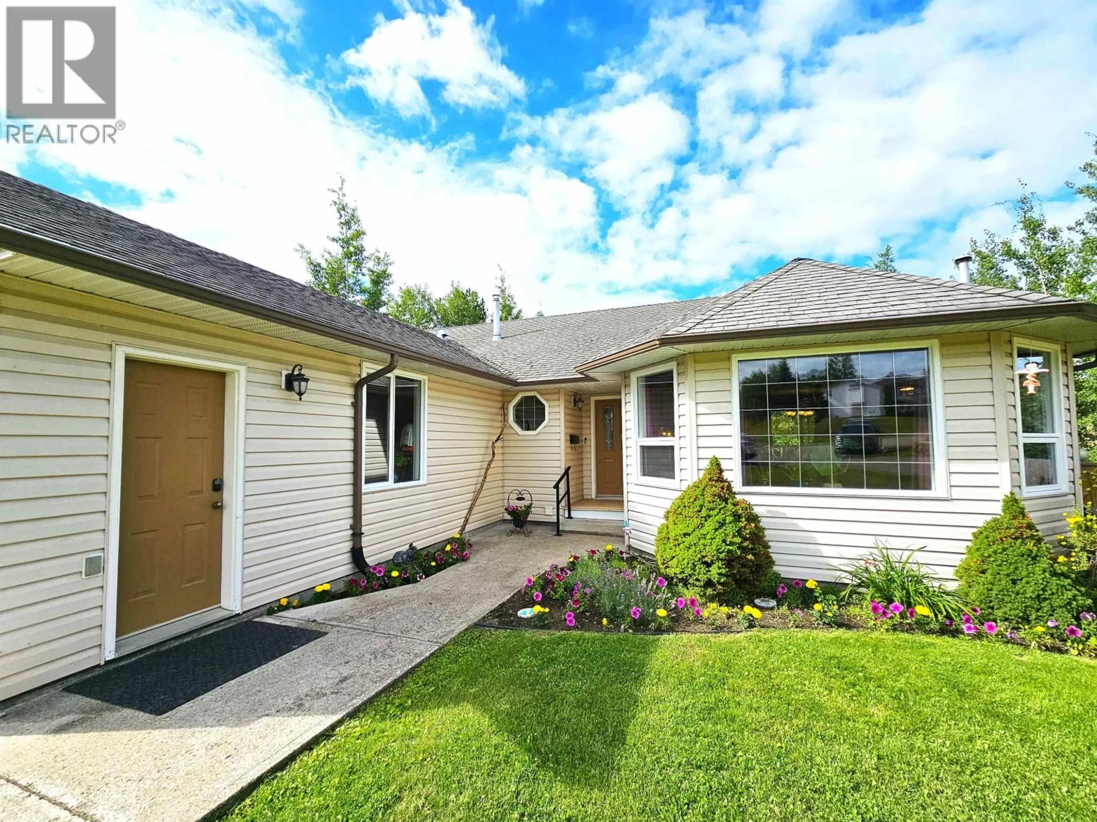 Home with vinyl exterior material, street for 3449 CLEARWOOD PLACE, Prince George British Columbia V2K4R1