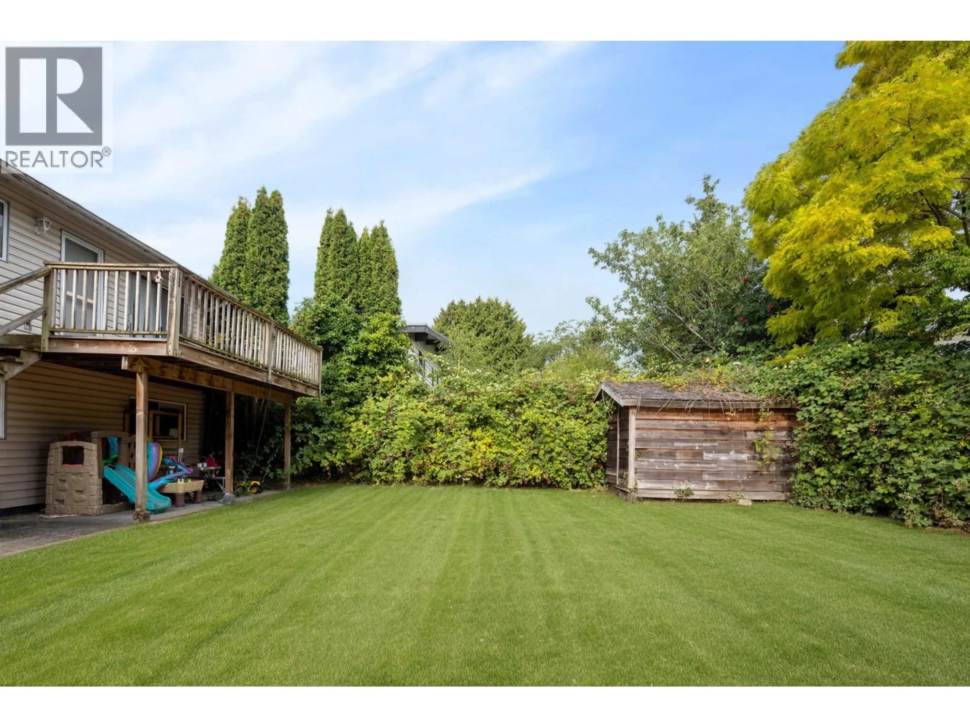 A pic from outside/outdoor area/front of a property/back of a property/a pic from drone, forest/trees view for 4851 MCLURE AVENUE, Richmond British Columbia V7C4K1