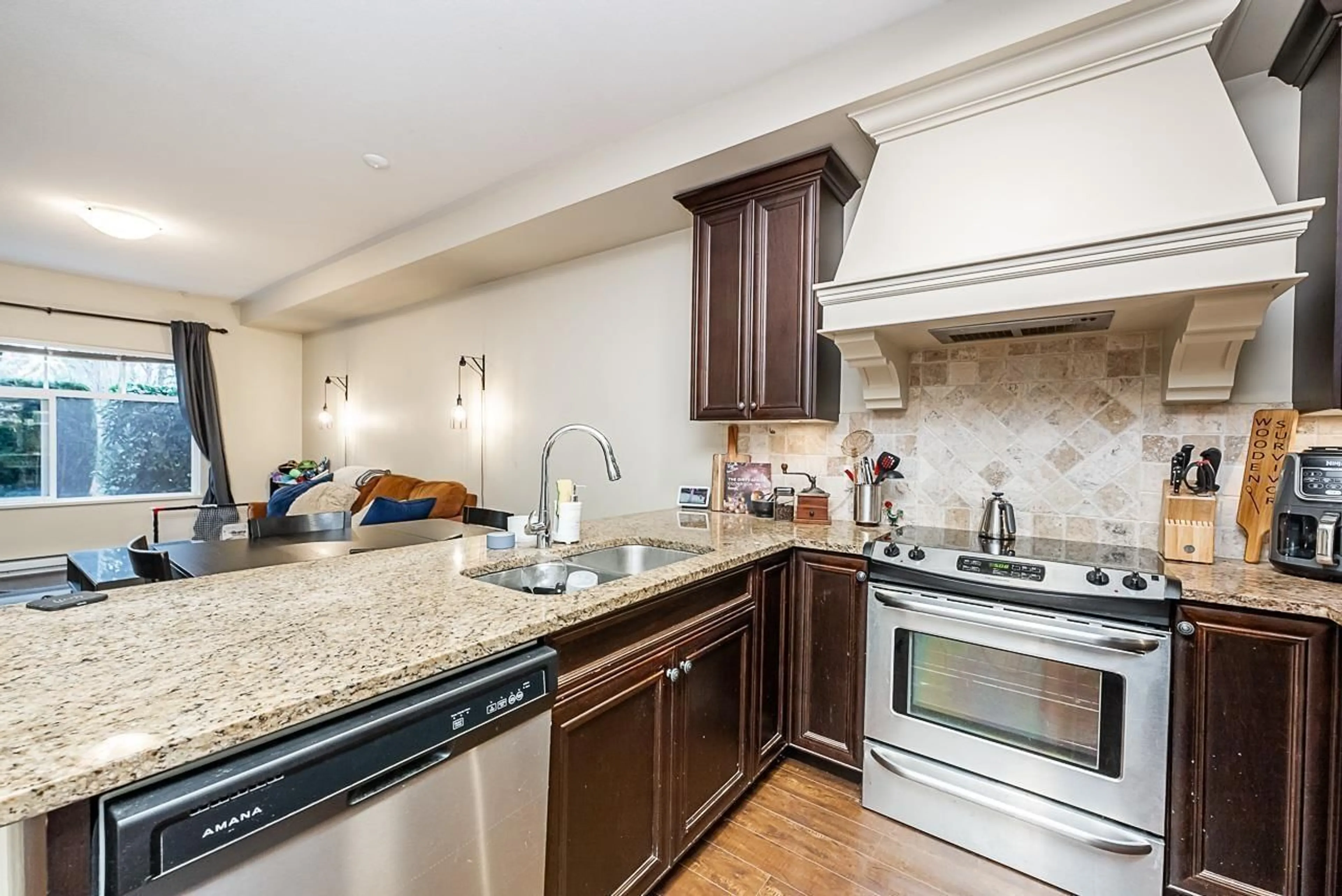 Standard kitchen, ceramic/tile floor for 107 - 19530 65, Surrey British Columbia V4N6M1