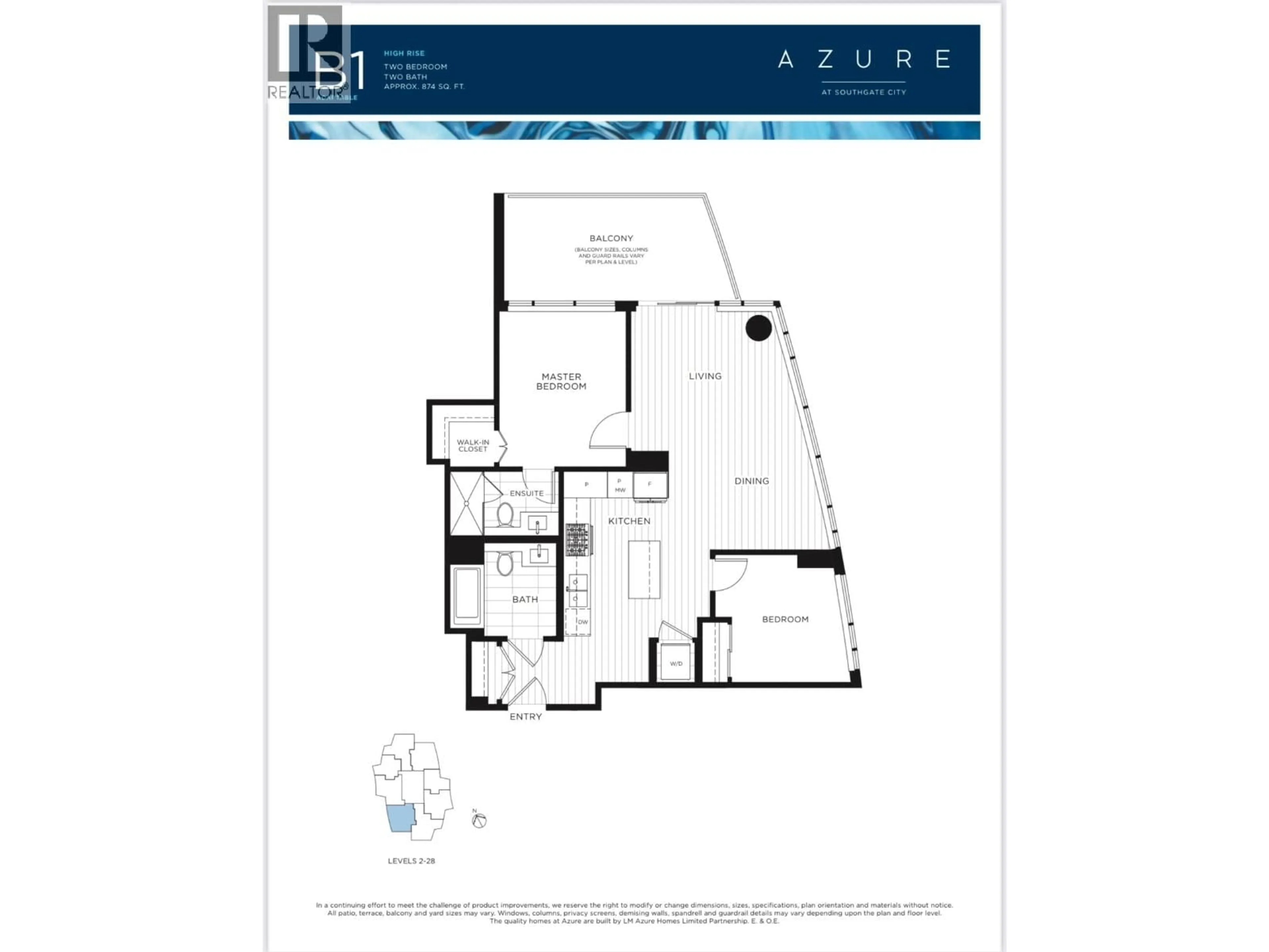 Floor plan for 1808 - 7683 PARK CRESCENT, Burnaby British Columbia V3N0J4