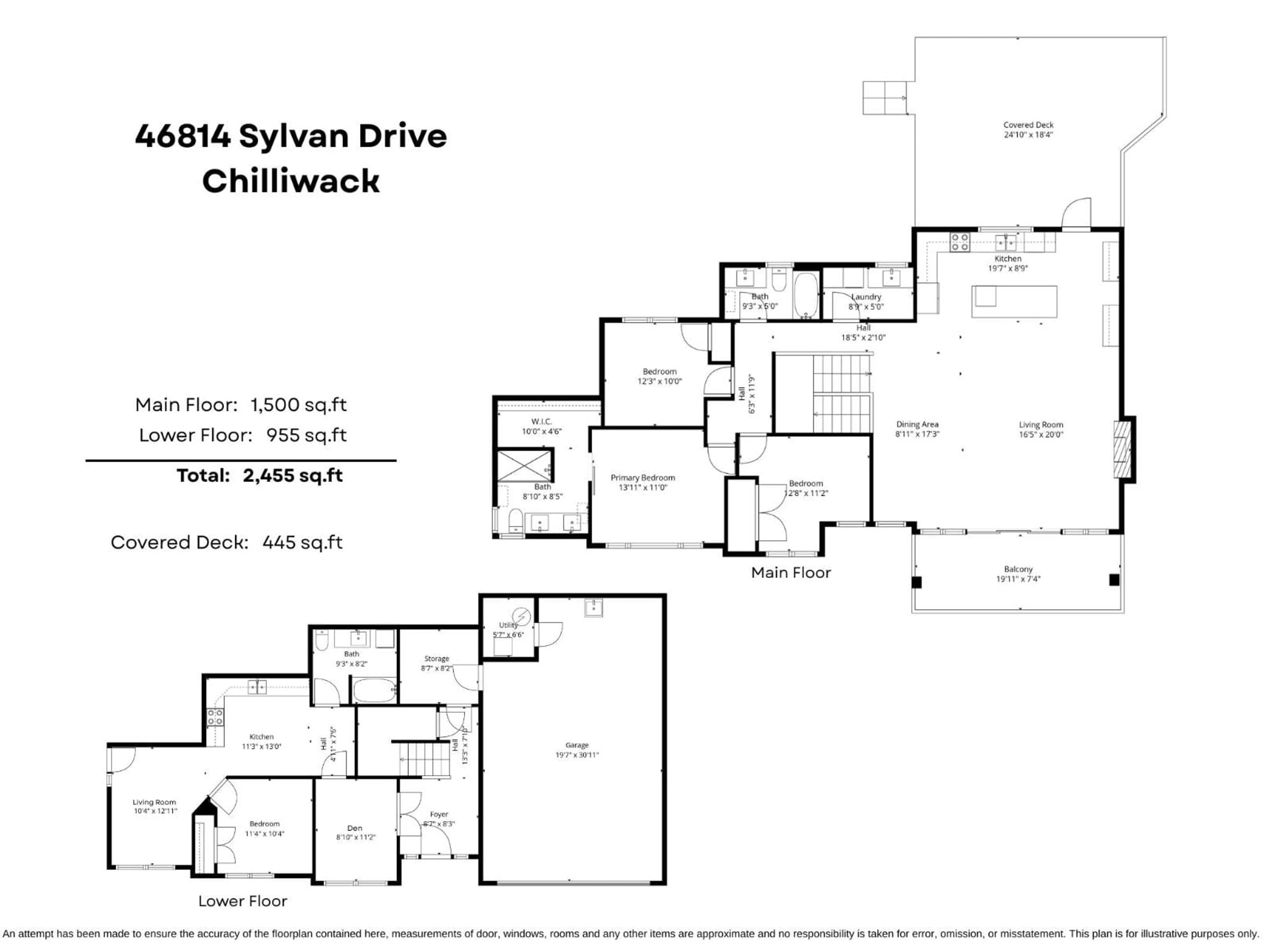 Floor plan for 46814 SYLVAN DRIVE, Chilliwack British Columbia V2R4E9