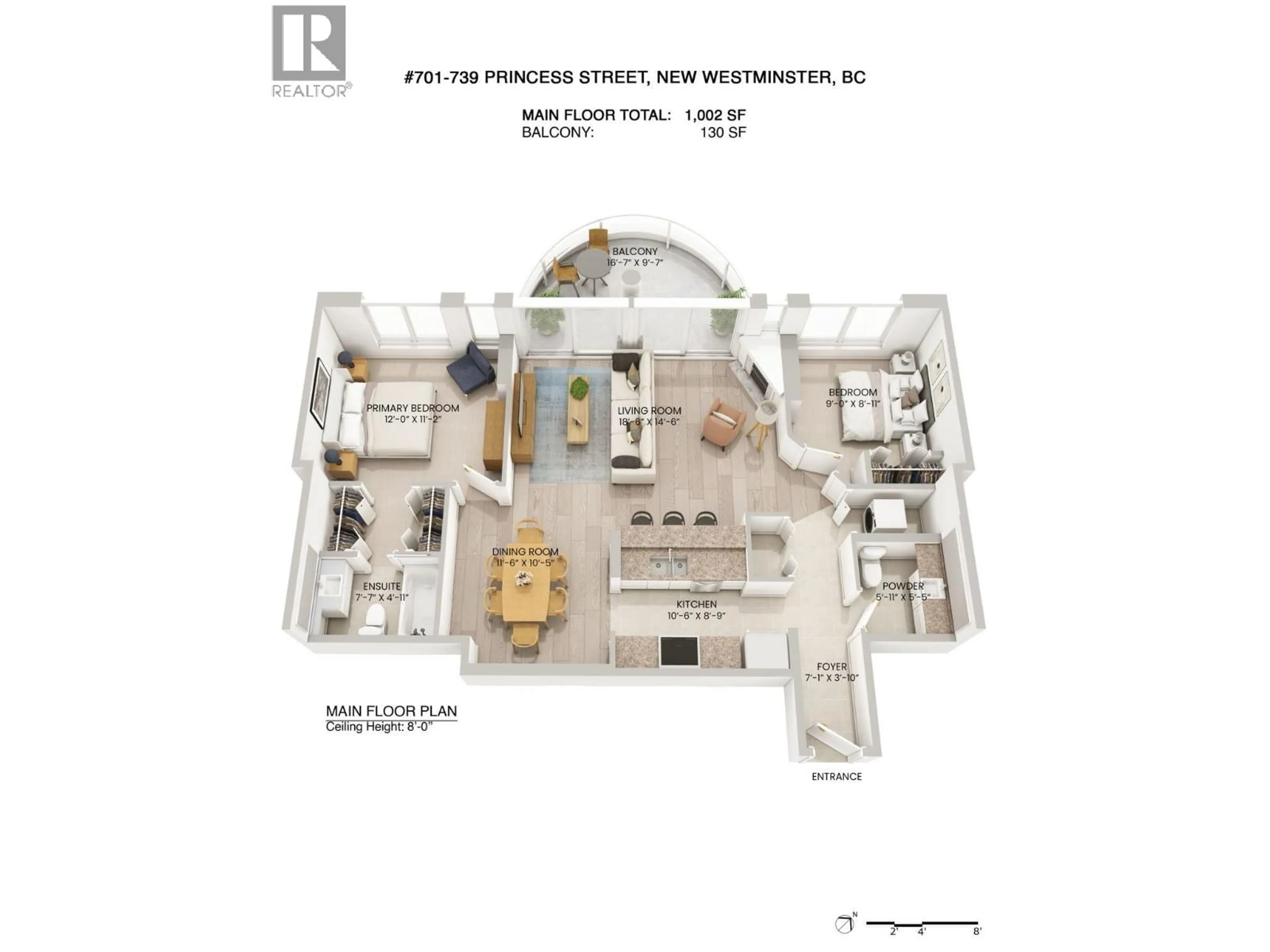 Floor plan for 701 - 739 PRINCESS STREET, New Westminster British Columbia V3M6V6