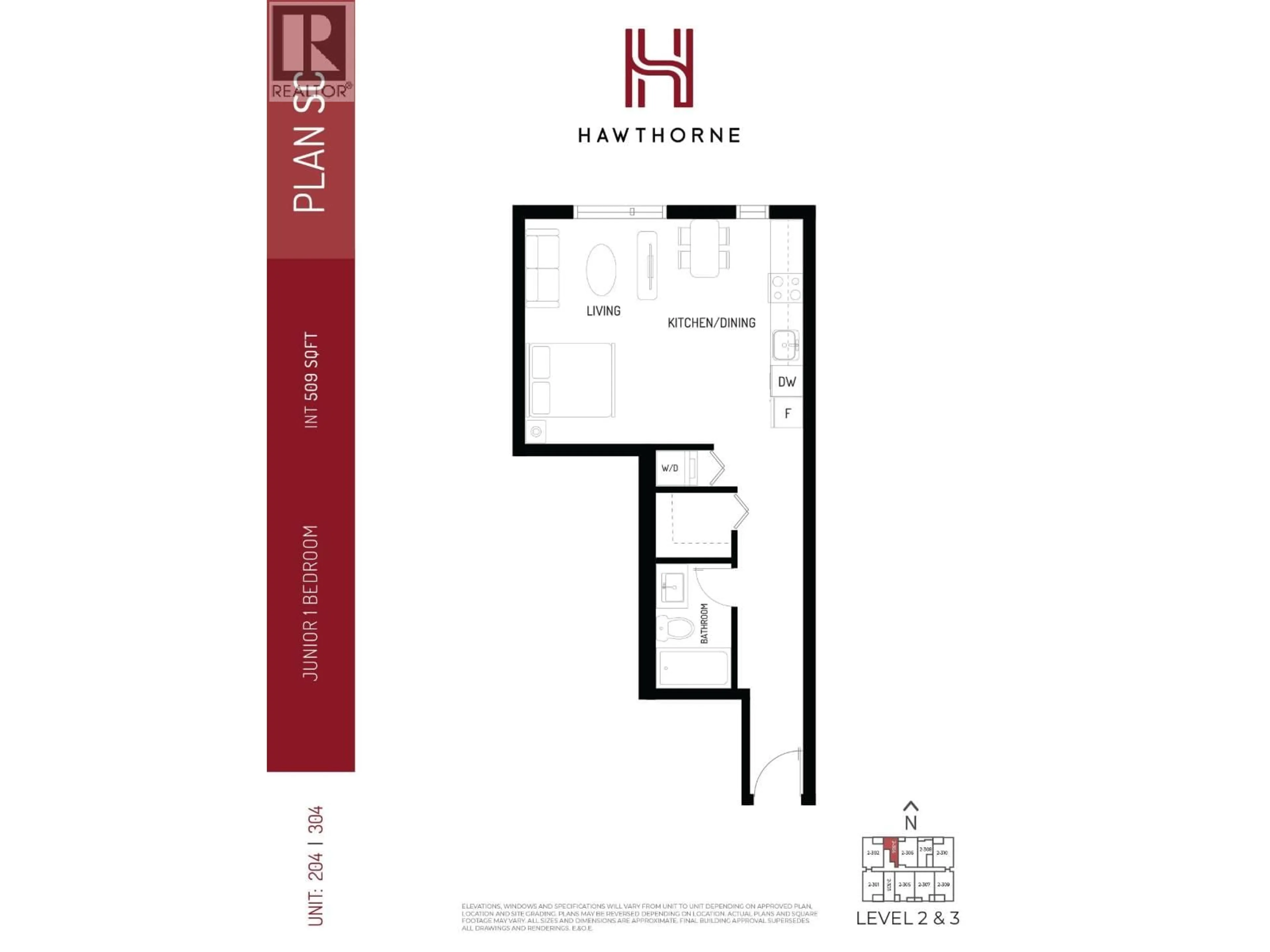 Floor plan for 204 - 2277 HAWTHORNE AVENUE, Port Coquitlam British Columbia N0N0N0