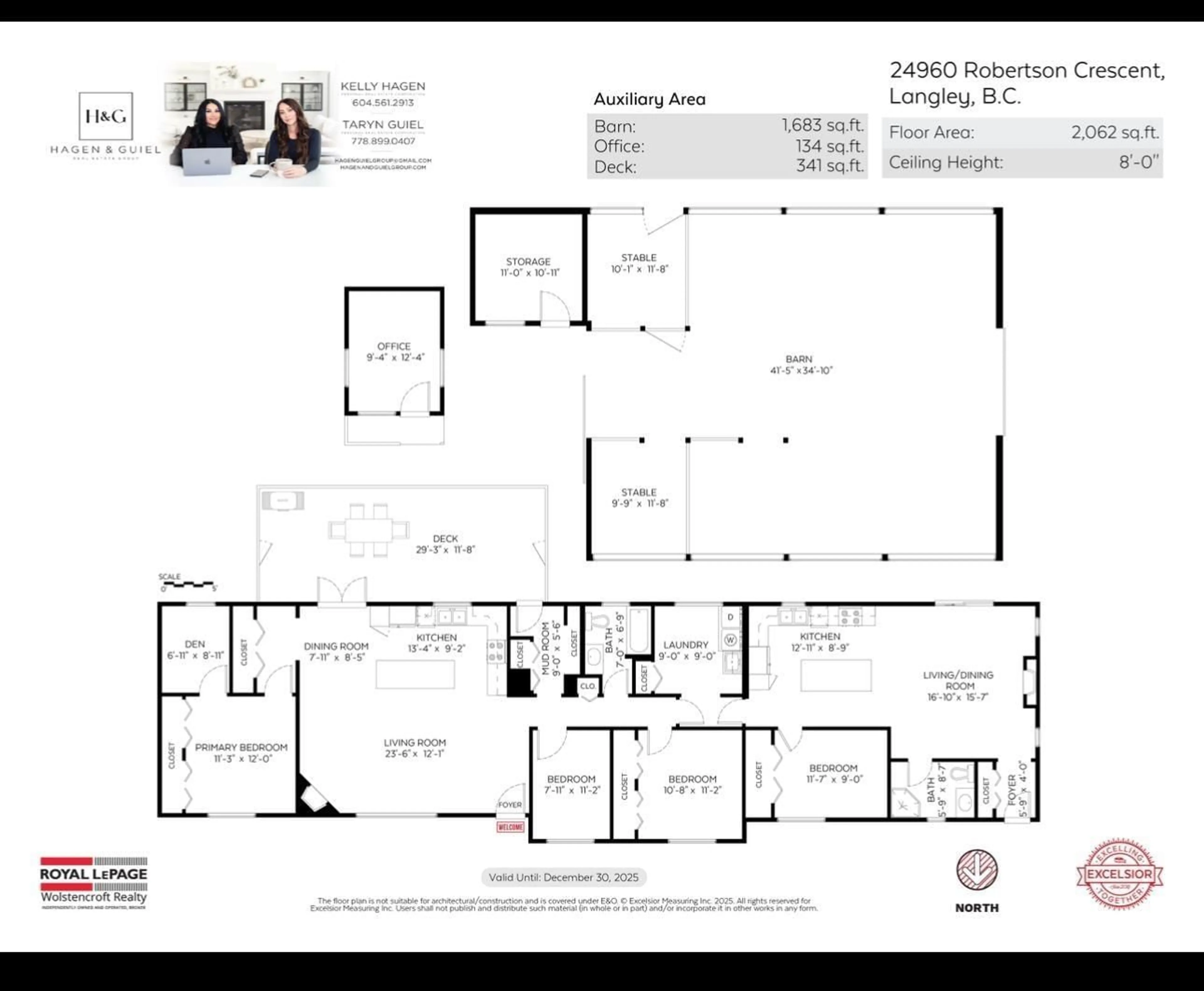 Floor plan for 24960 ROBERTSON CRESCENT, Langley British Columbia V4W1W9