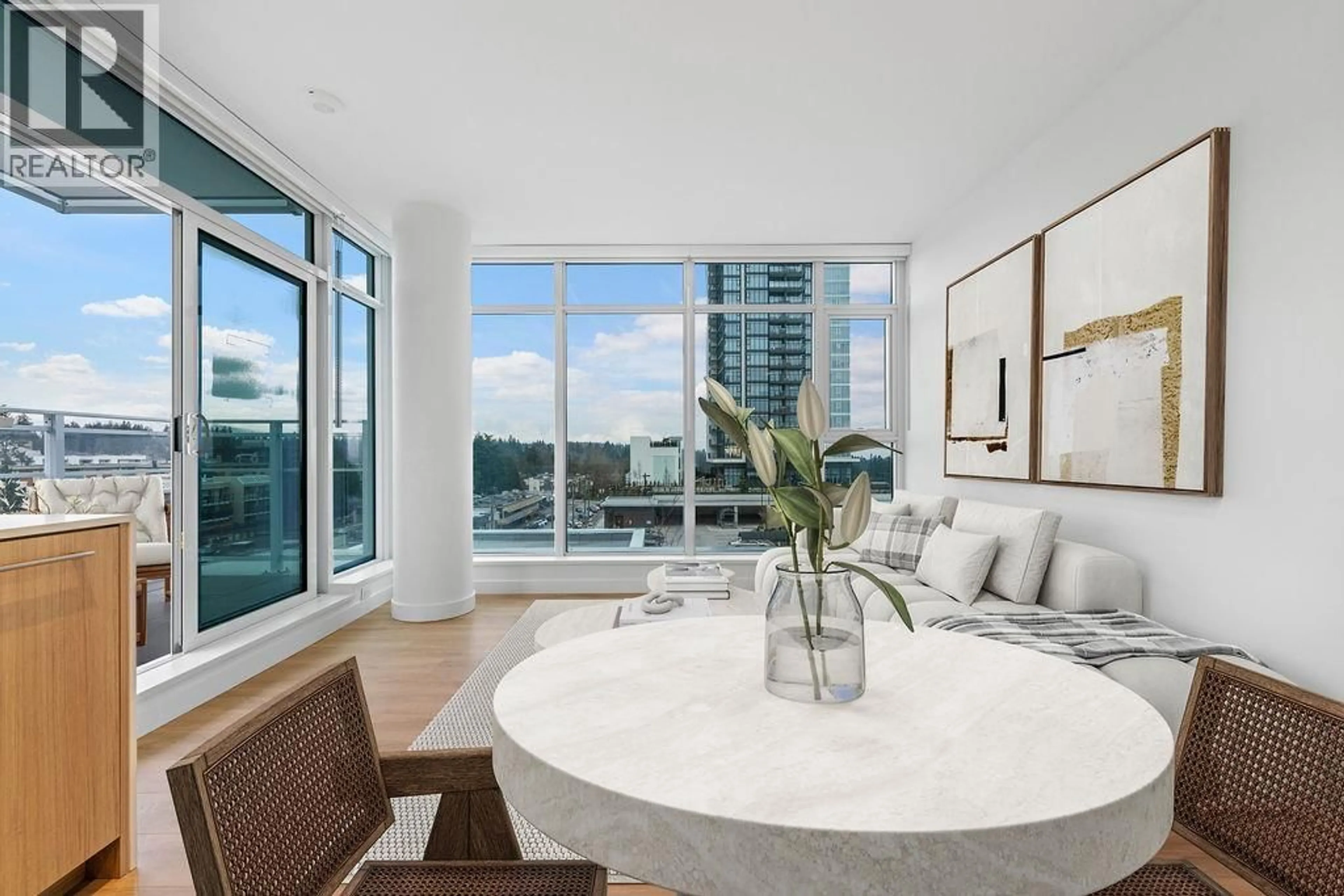 Living room with furniture, unknown for 408 - 505 NELSON STREET, Coquitlam British Columbia V3J0R5